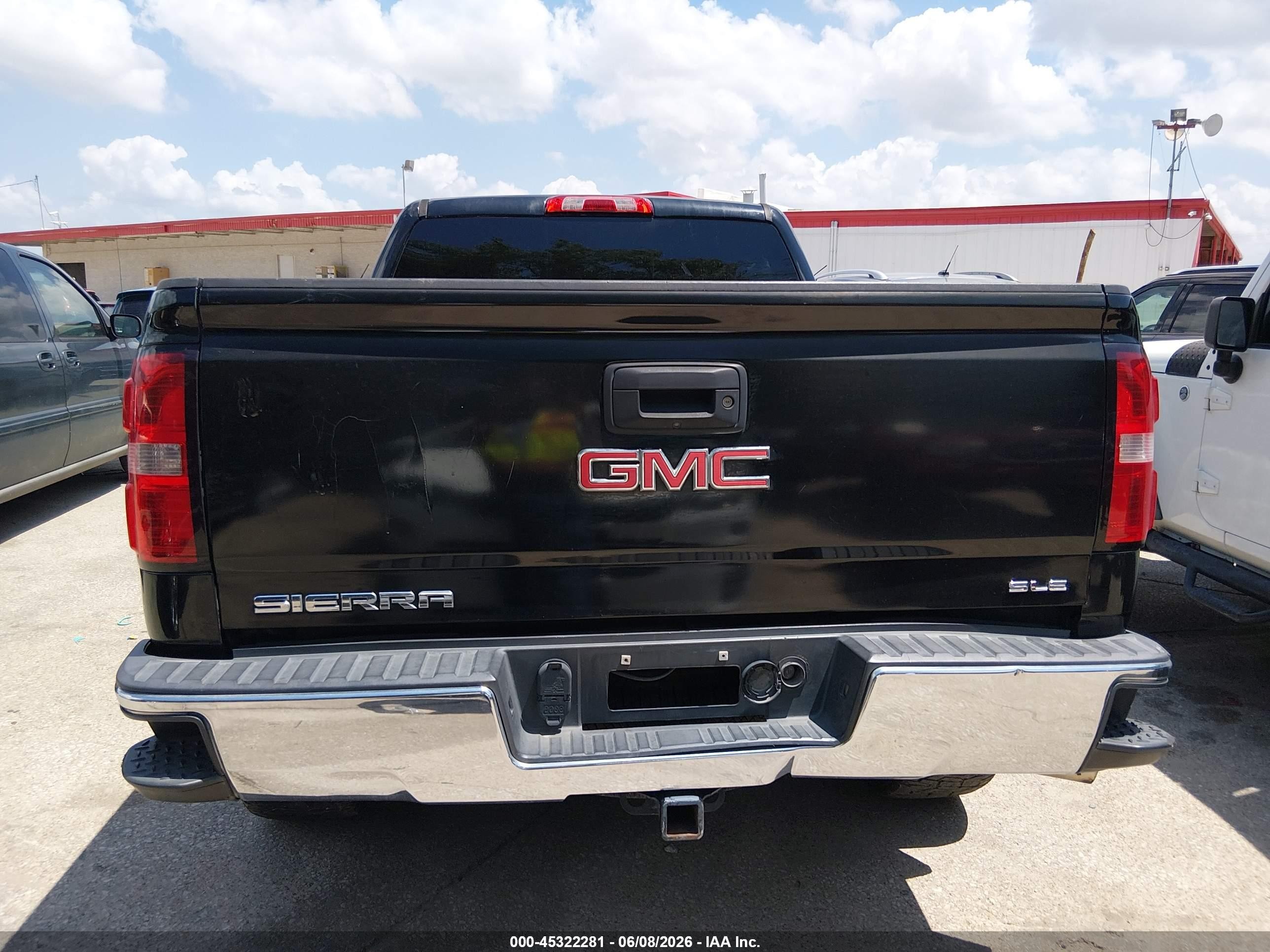 2015 Gmc Sierra 1500 Sle Black vin: 3GTP1UEC8FG415982