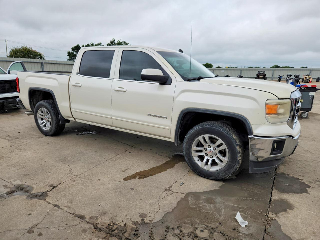 2014 Gmc Sierra C1500 Sle White vin: 3GTP1UEC9EG551567