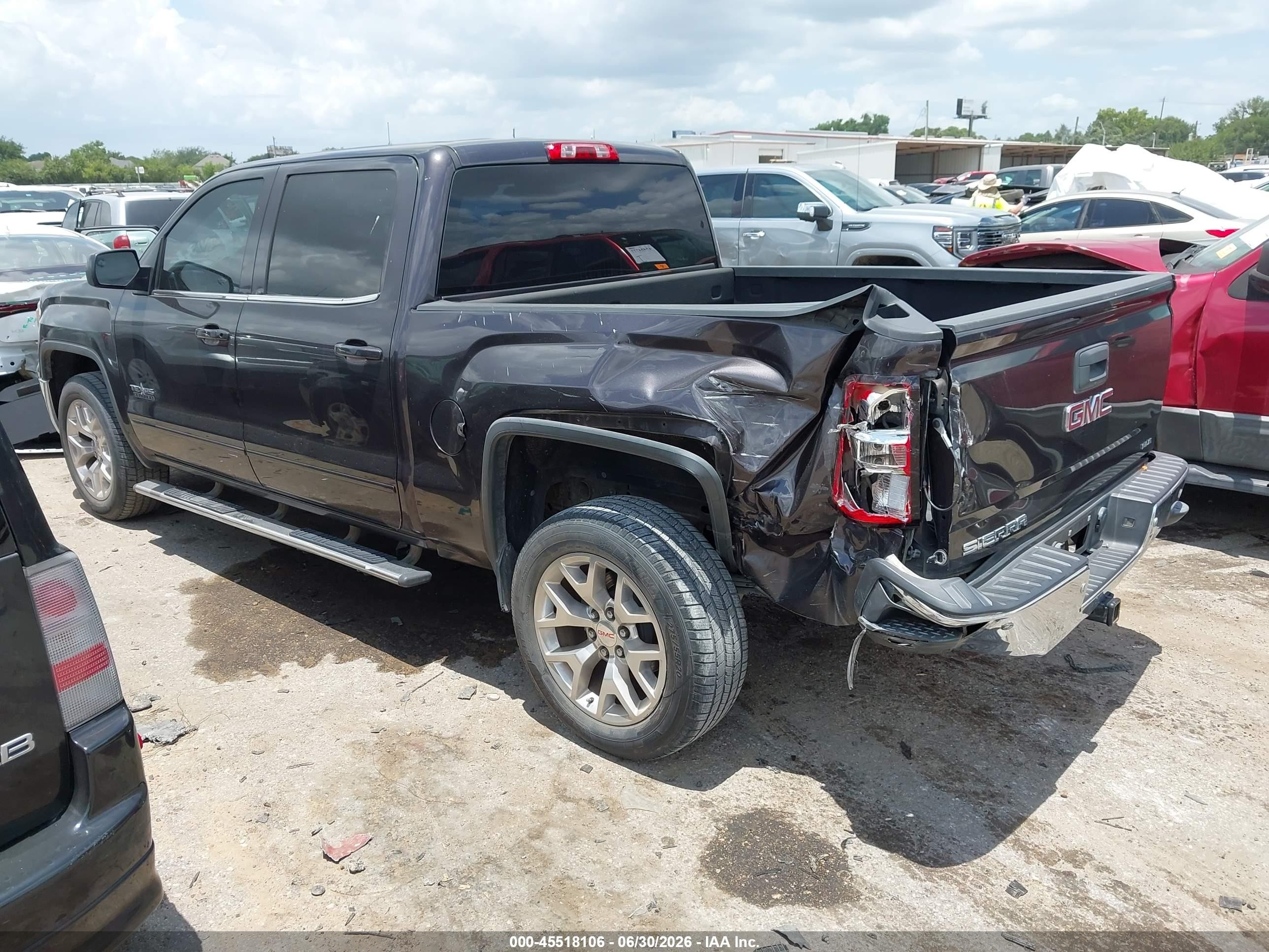 2014 Gmc Sierra 1500 Sle Black vin: 3GTP1UEC9EG552198