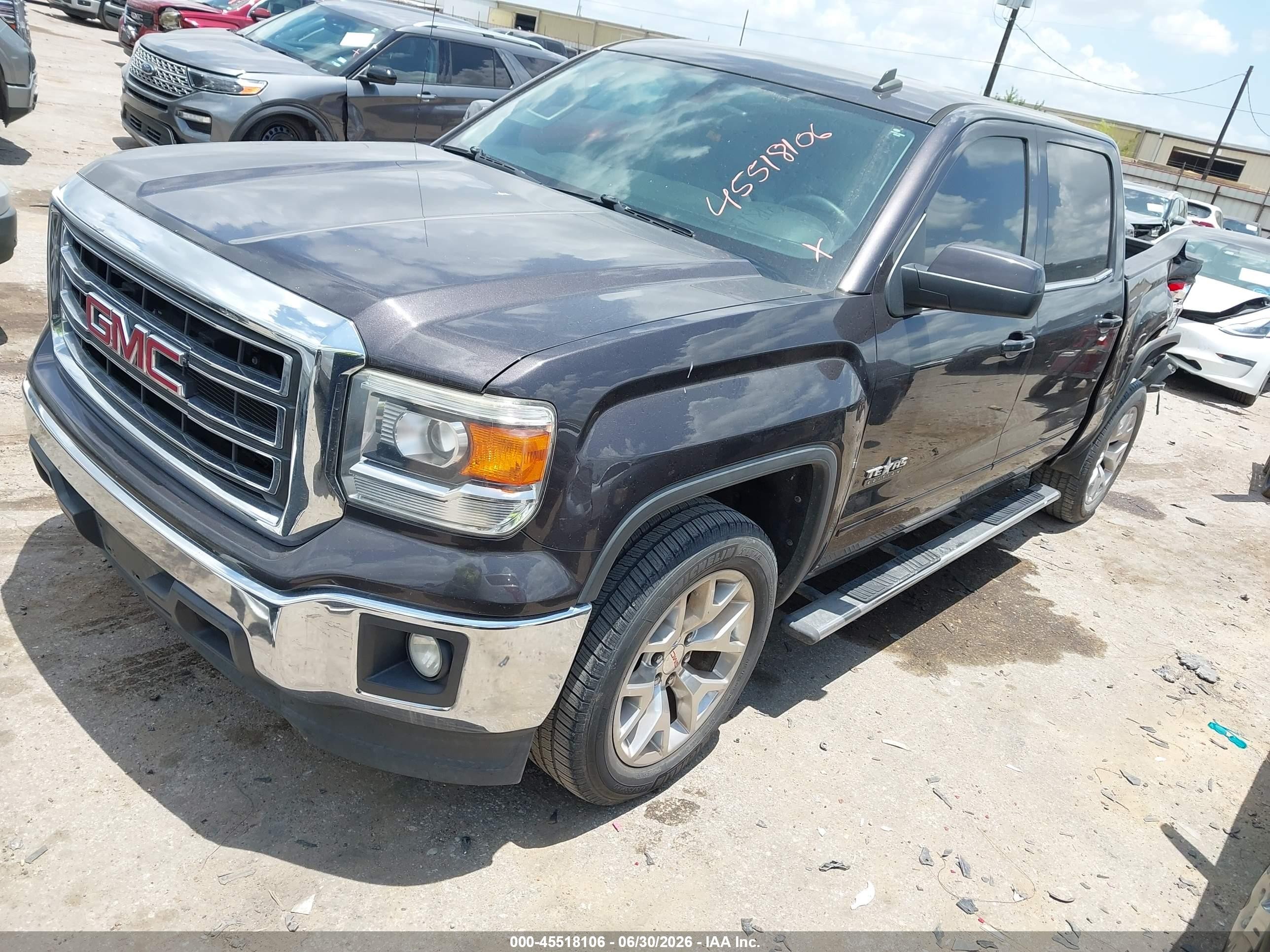 2014 Gmc Sierra 1500 Sle Black vin: 3GTP1UEC9EG552198