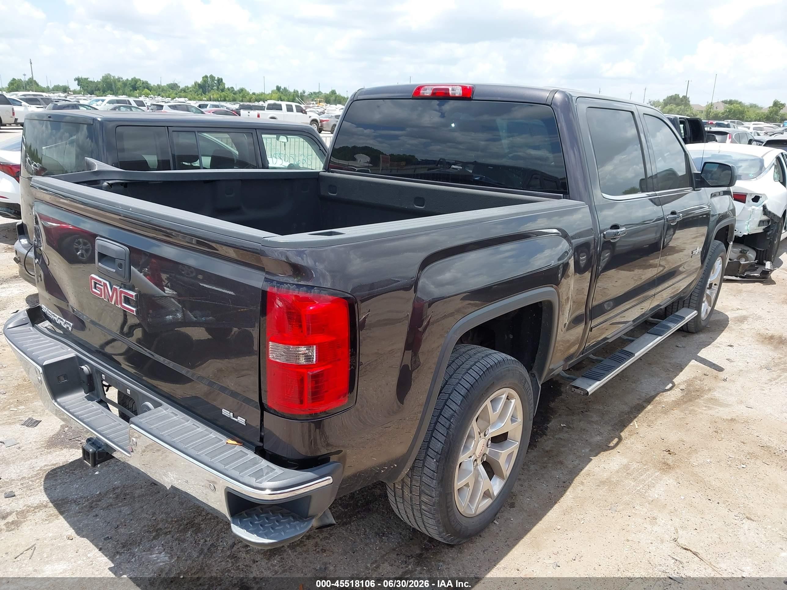 2014 Gmc Sierra 1500 Sle Black vin: 3GTP1UEC9EG552198