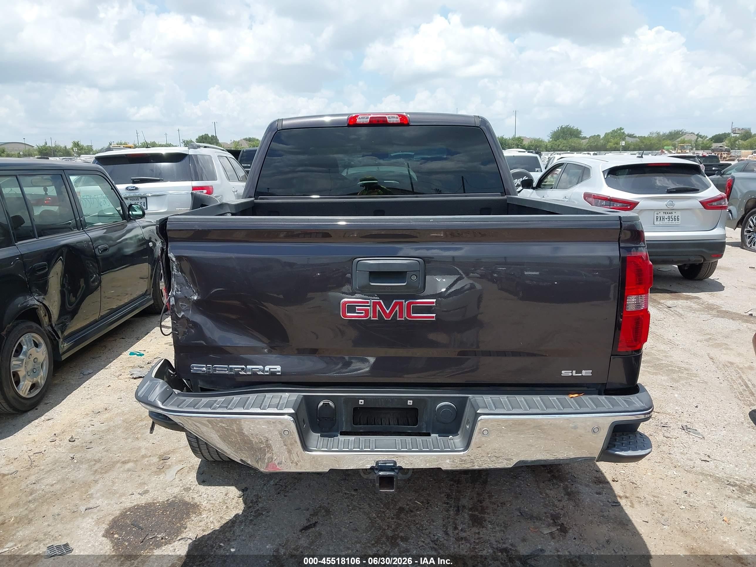 2014 Gmc Sierra 1500 Sle Black vin: 3GTP1UEC9EG552198