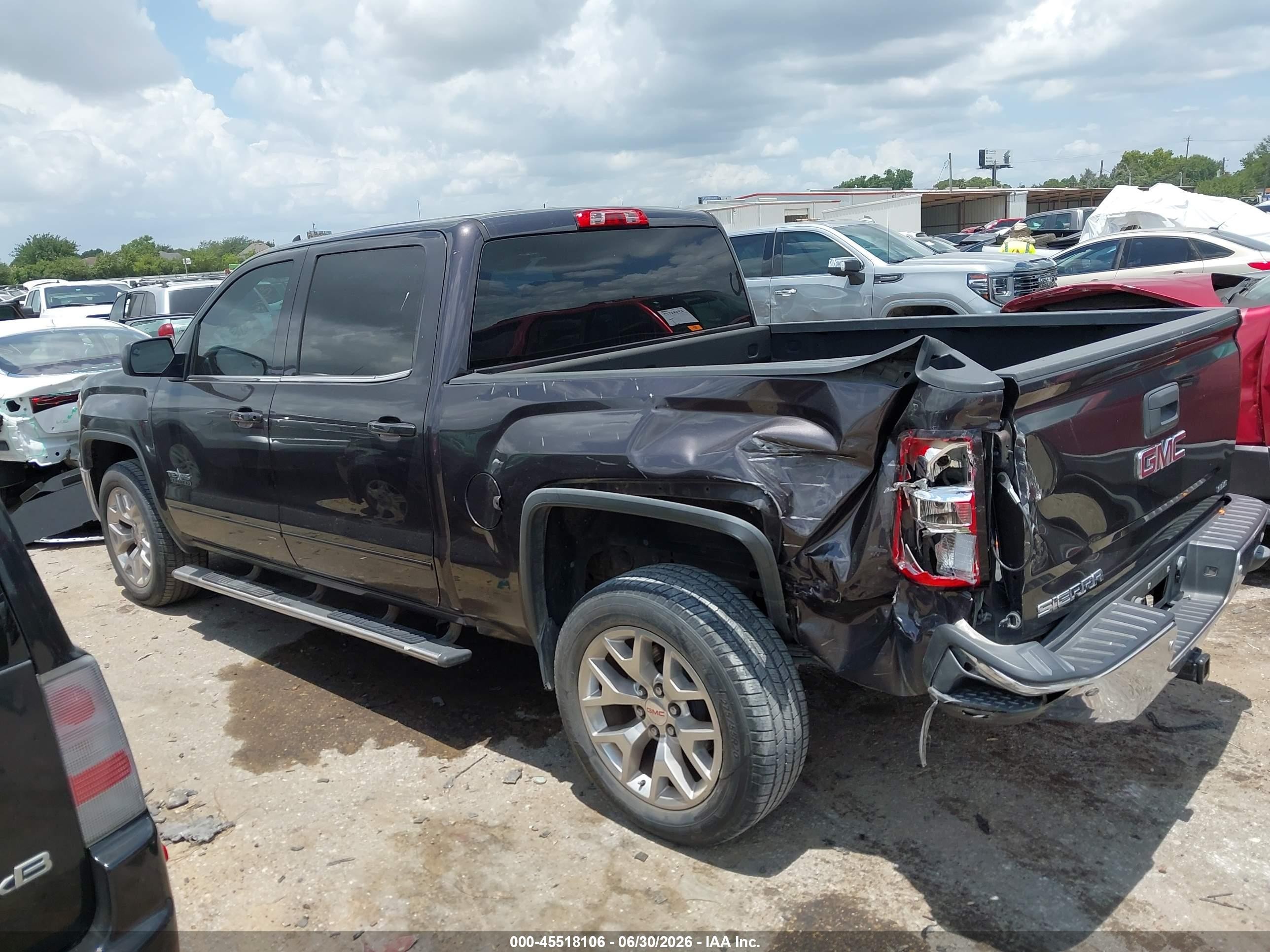 2014 Gmc Sierra 1500 Sle Black vin: 3GTP1UEC9EG552198