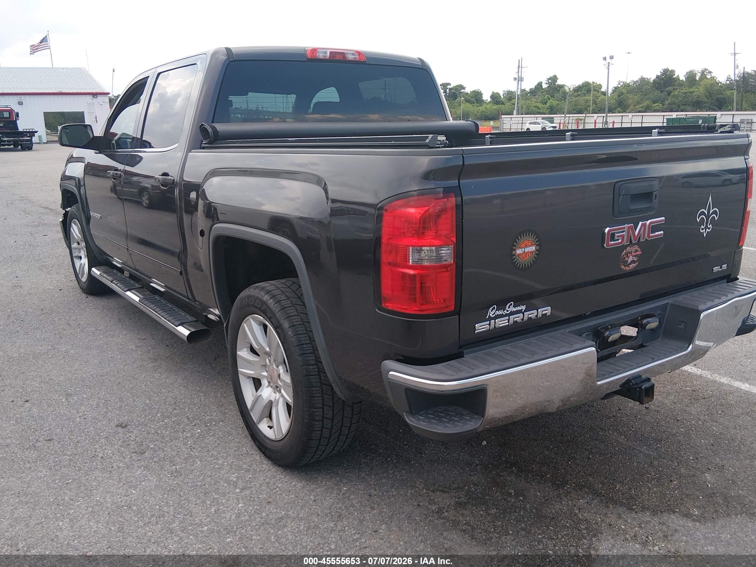 2015 Gmc Sierra 1500 Sle Black vin: 3GTP1UEC9FG378019