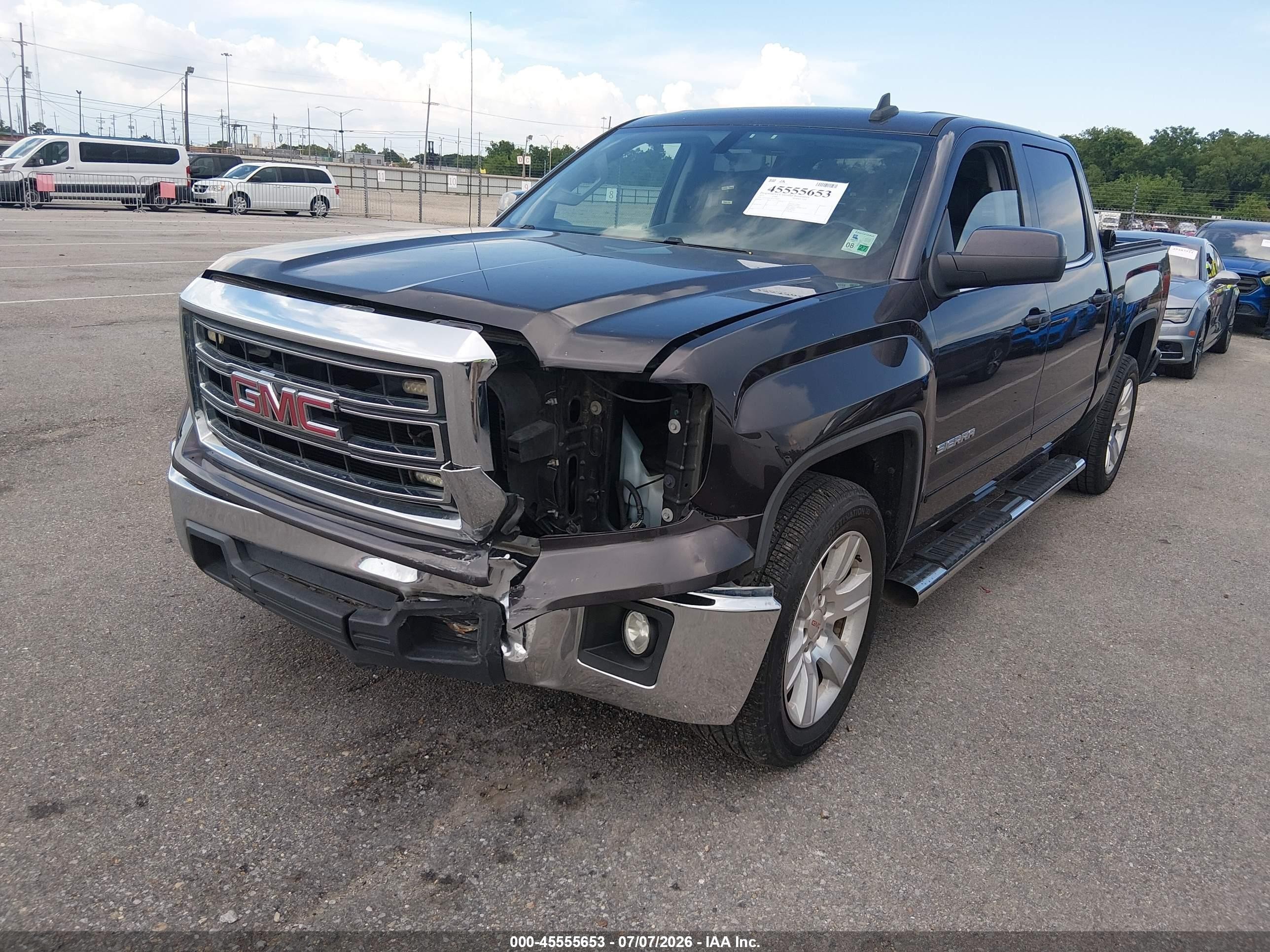 2015 Gmc Sierra 1500 Sle Black vin: 3GTP1UEC9FG378019