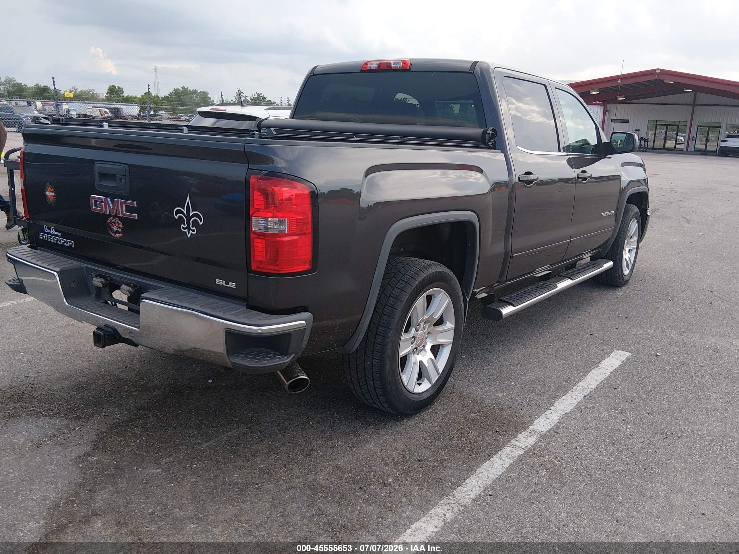2015 Gmc Sierra 1500 Sle Black vin: 3GTP1UEC9FG378019
