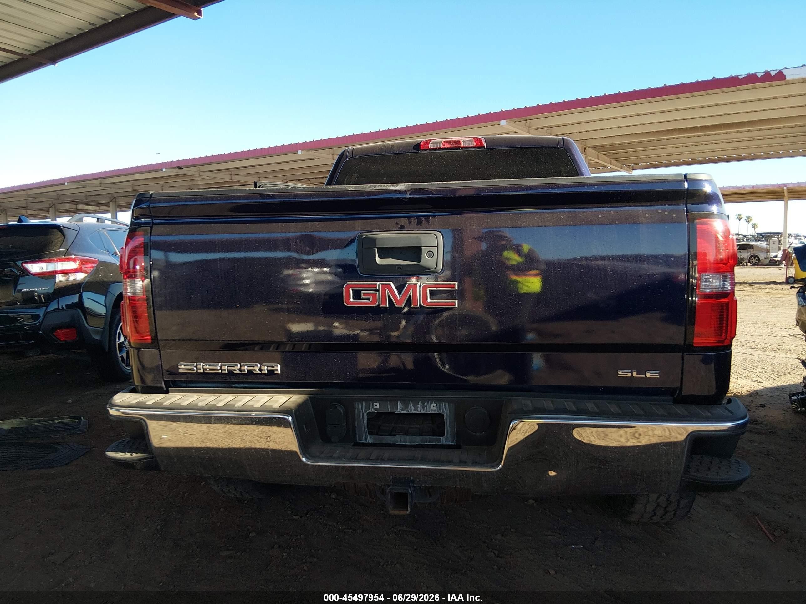 2014 Gmc Sierra 1500 Sle Blue vin: 3GTP1UECXEG476703