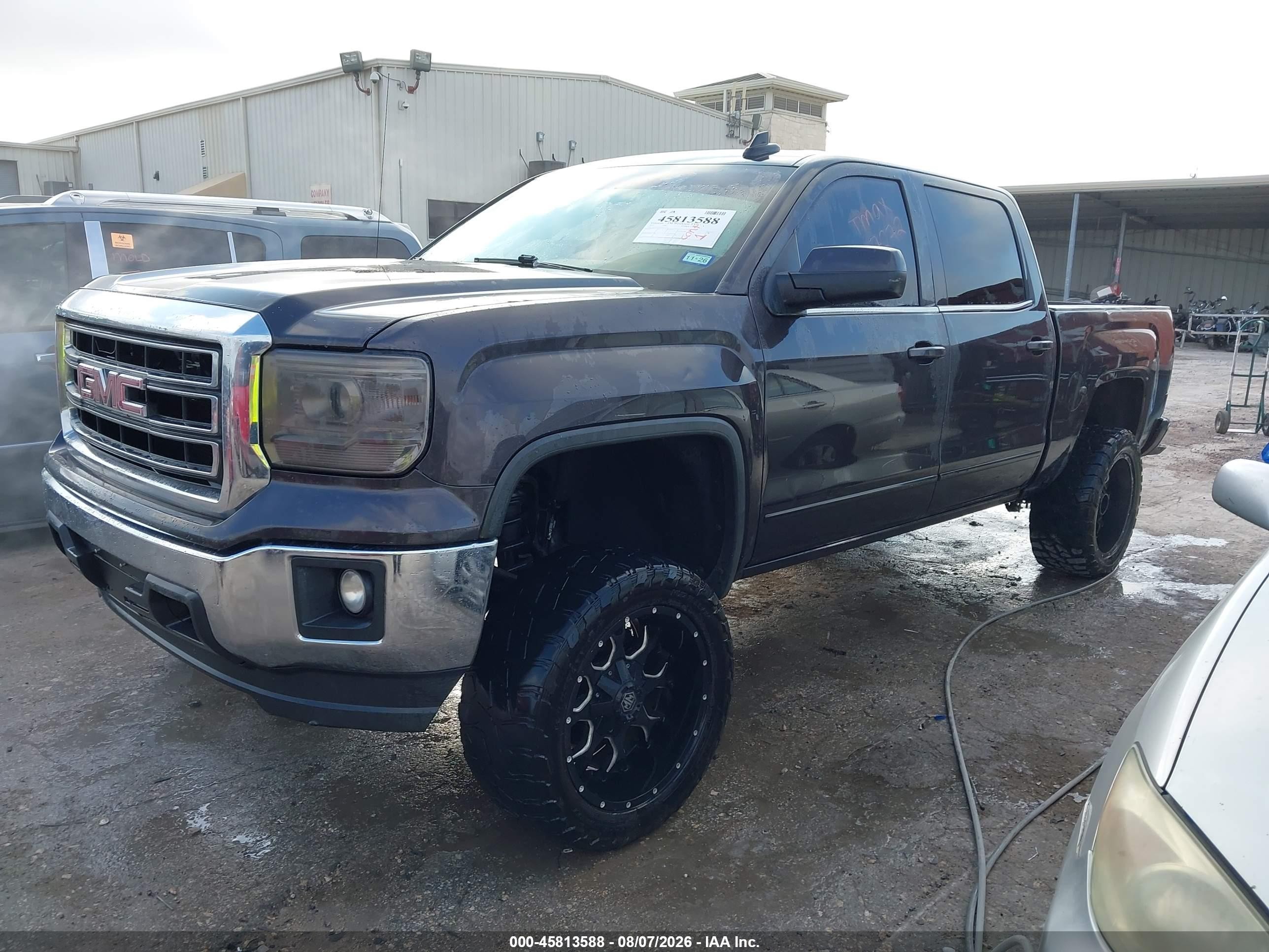 2015 Gmc Sierra 1500 Sle Black vin: 3GTP1UECXFG117272
