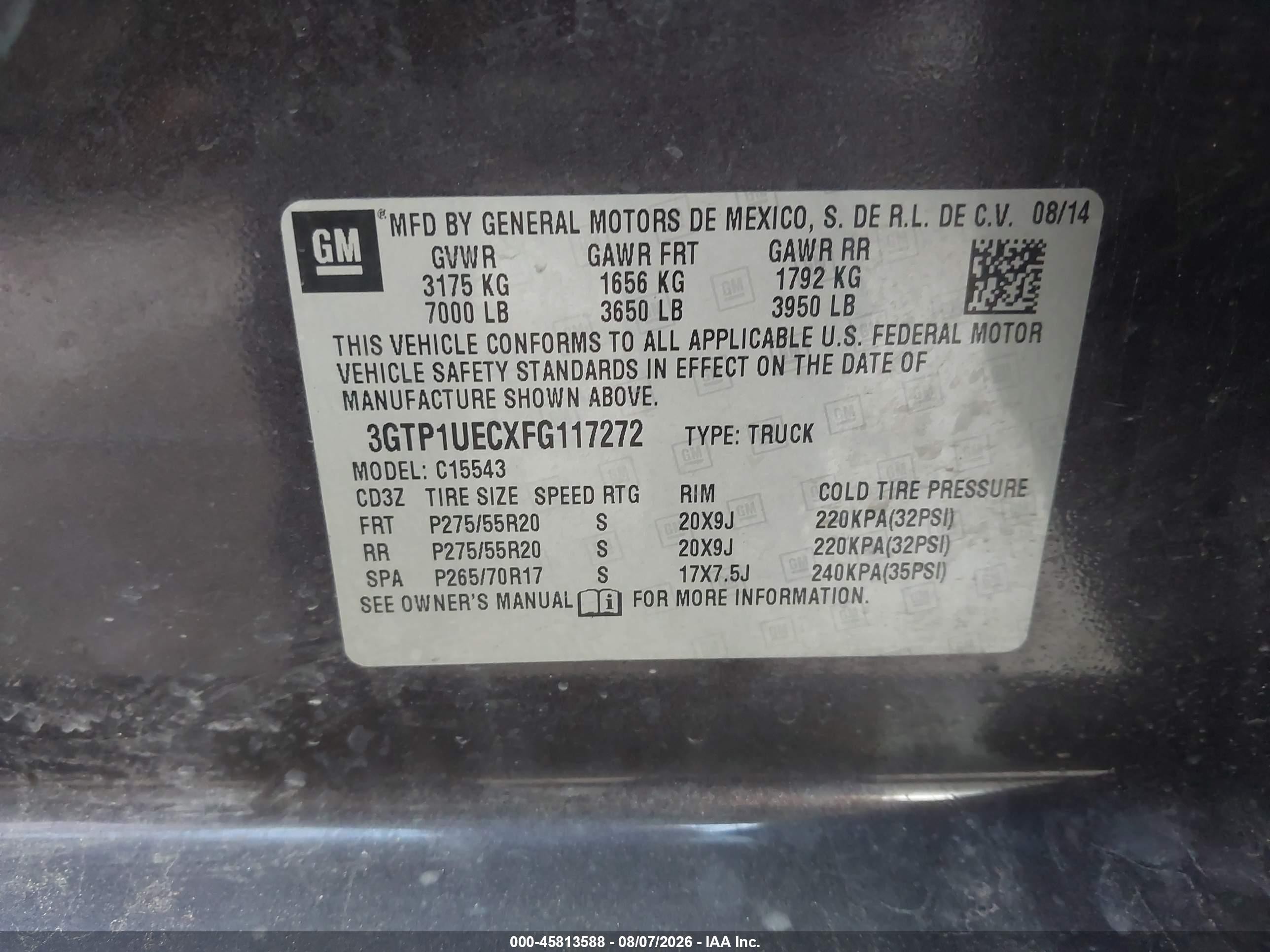 2015 Gmc Sierra 1500 Sle Black vin: 3GTP1UECXFG117272