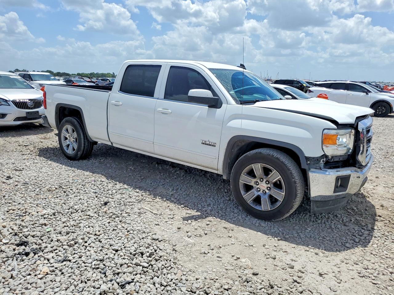 2015 Gmc Sierra C1500 Sle Белый vin: 3GTP1UECXFG269357