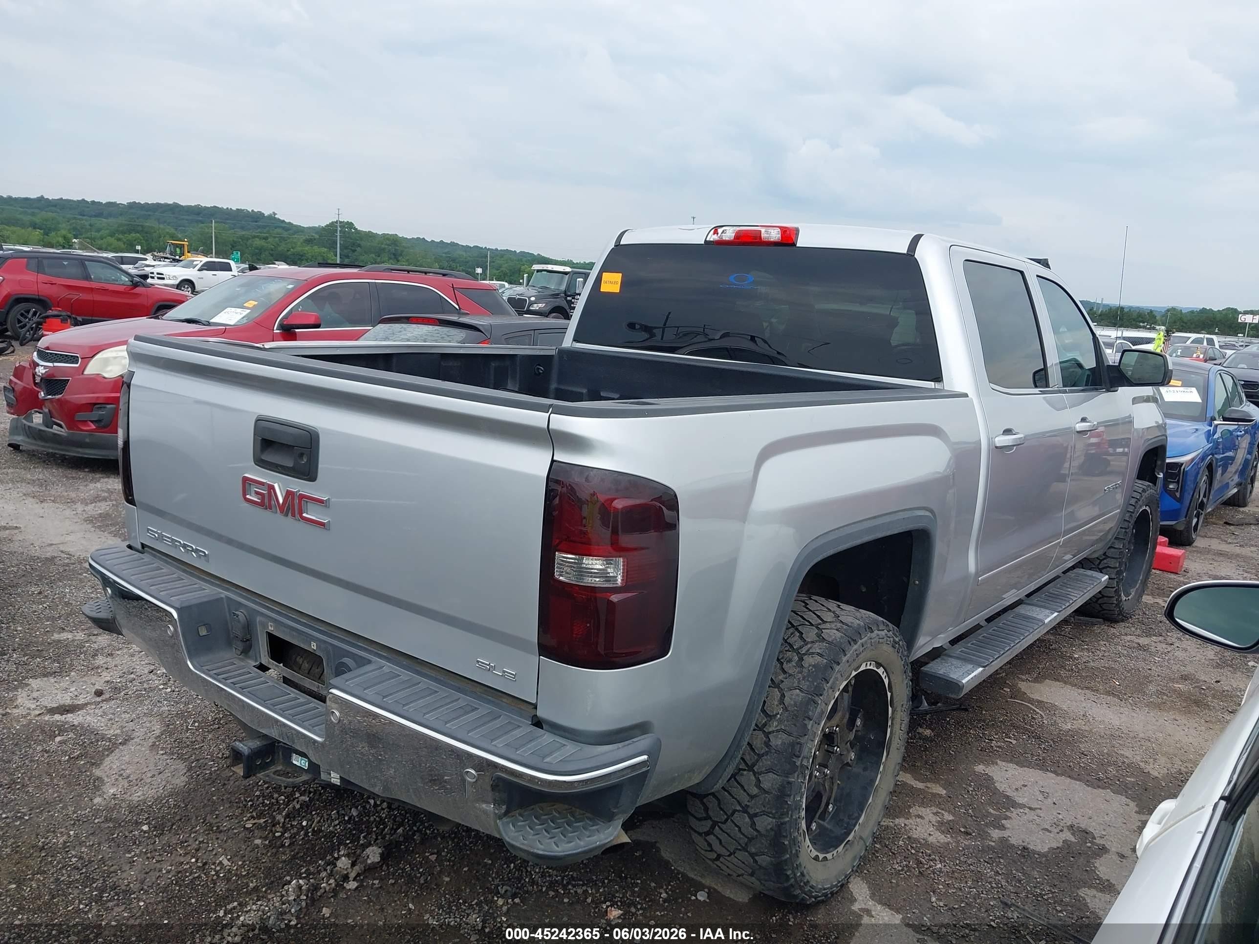 2014 Gmc Sierra 1500 Sle Silver vin: 3GTP1UEH1EG299857