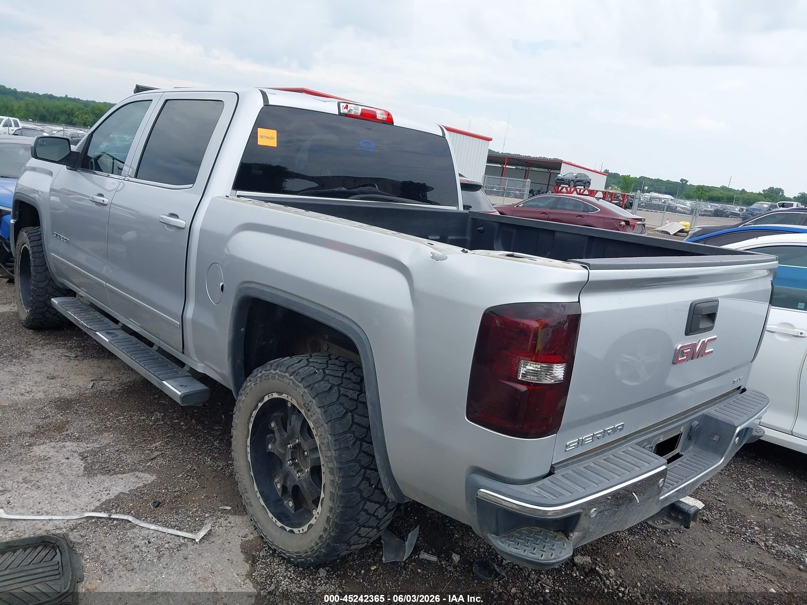2014 Gmc Sierra 1500 Sle Silver vin: 3GTP1UEH1EG299857