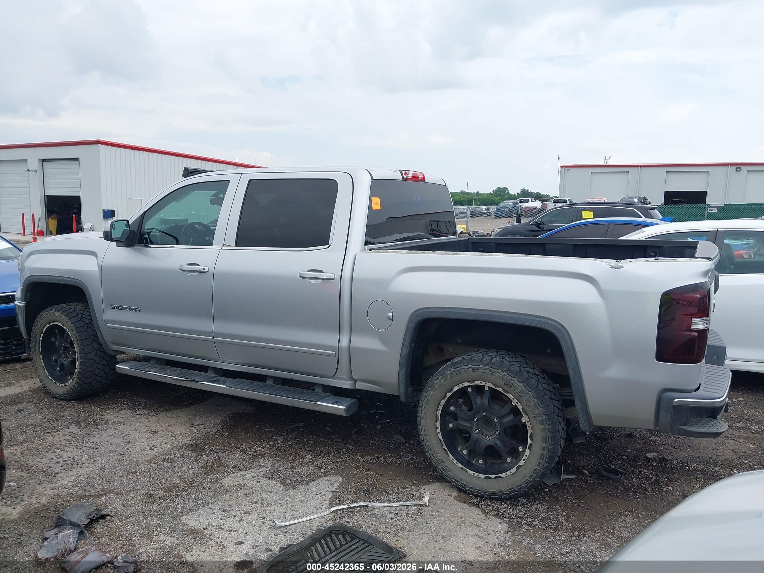 2014 Gmc Sierra 1500 Sle Silver vin: 3GTP1UEH1EG299857