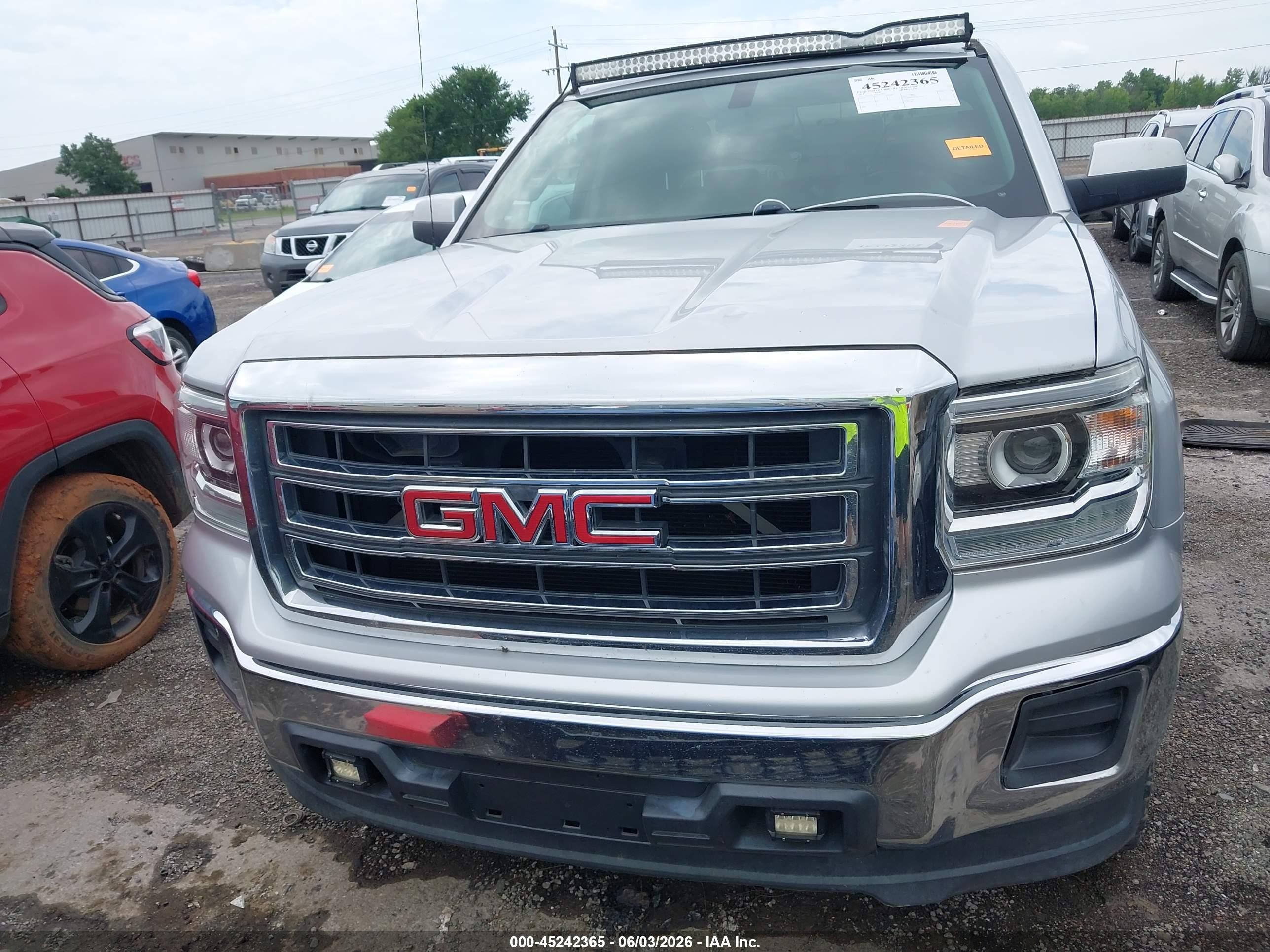 2014 Gmc Sierra 1500 Sle Silver vin: 3GTP1UEH1EG299857