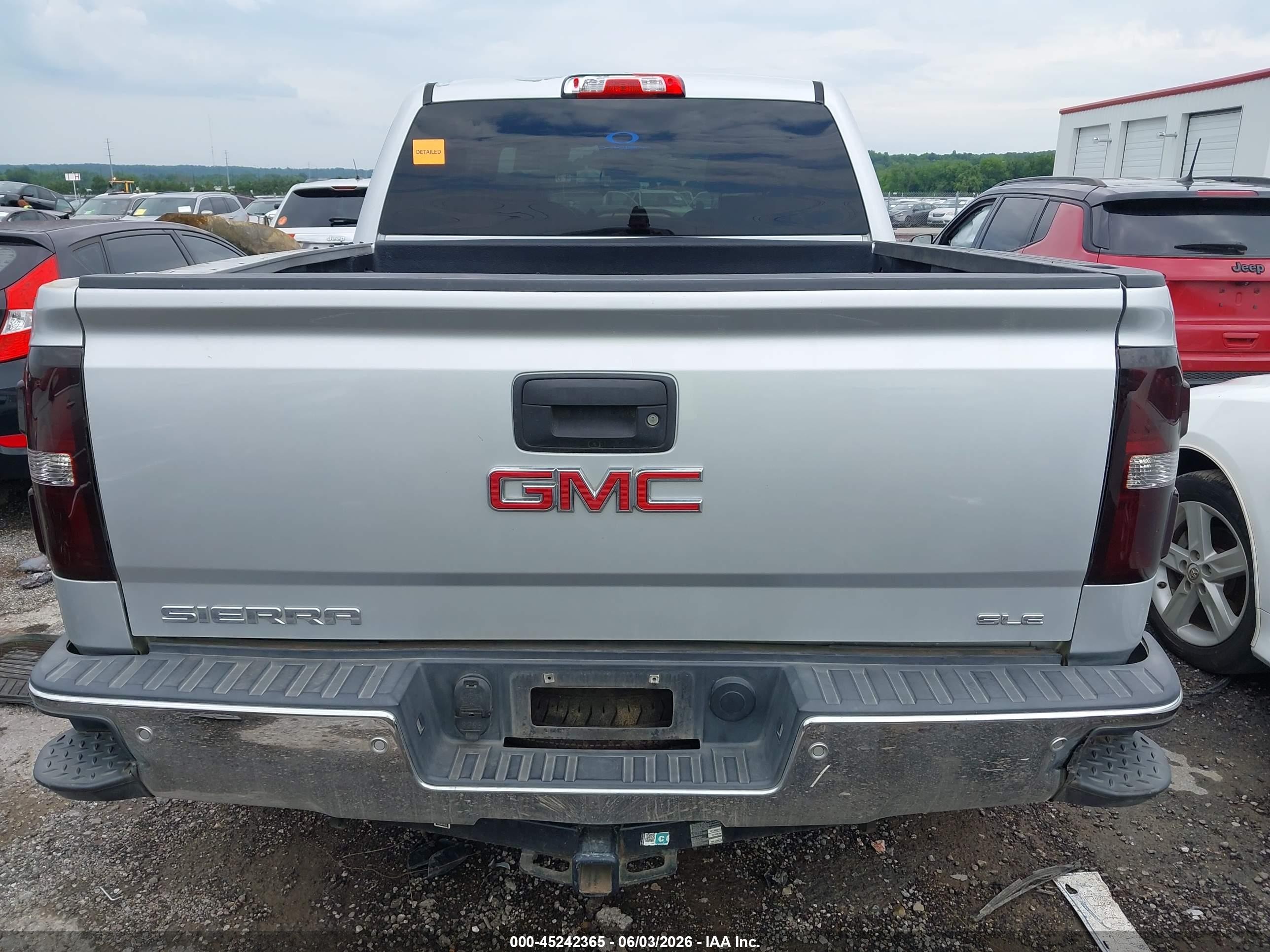 2014 Gmc Sierra 1500 Sle Silver vin: 3GTP1UEH1EG299857