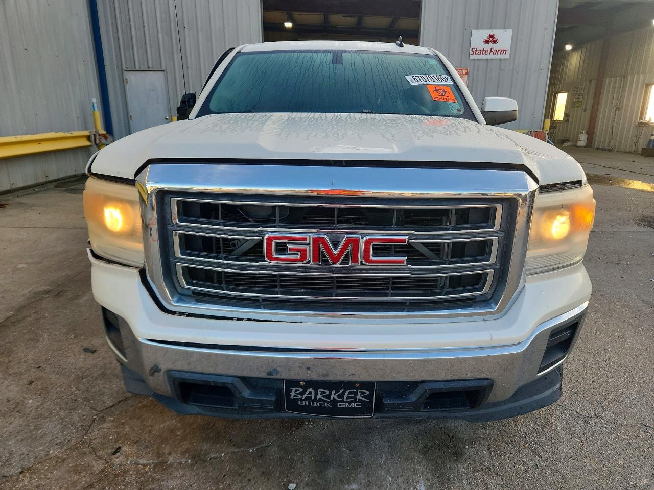 2014 Gmc Sierra C1500 Sle White vin: 3GTP1UEH3EG193605