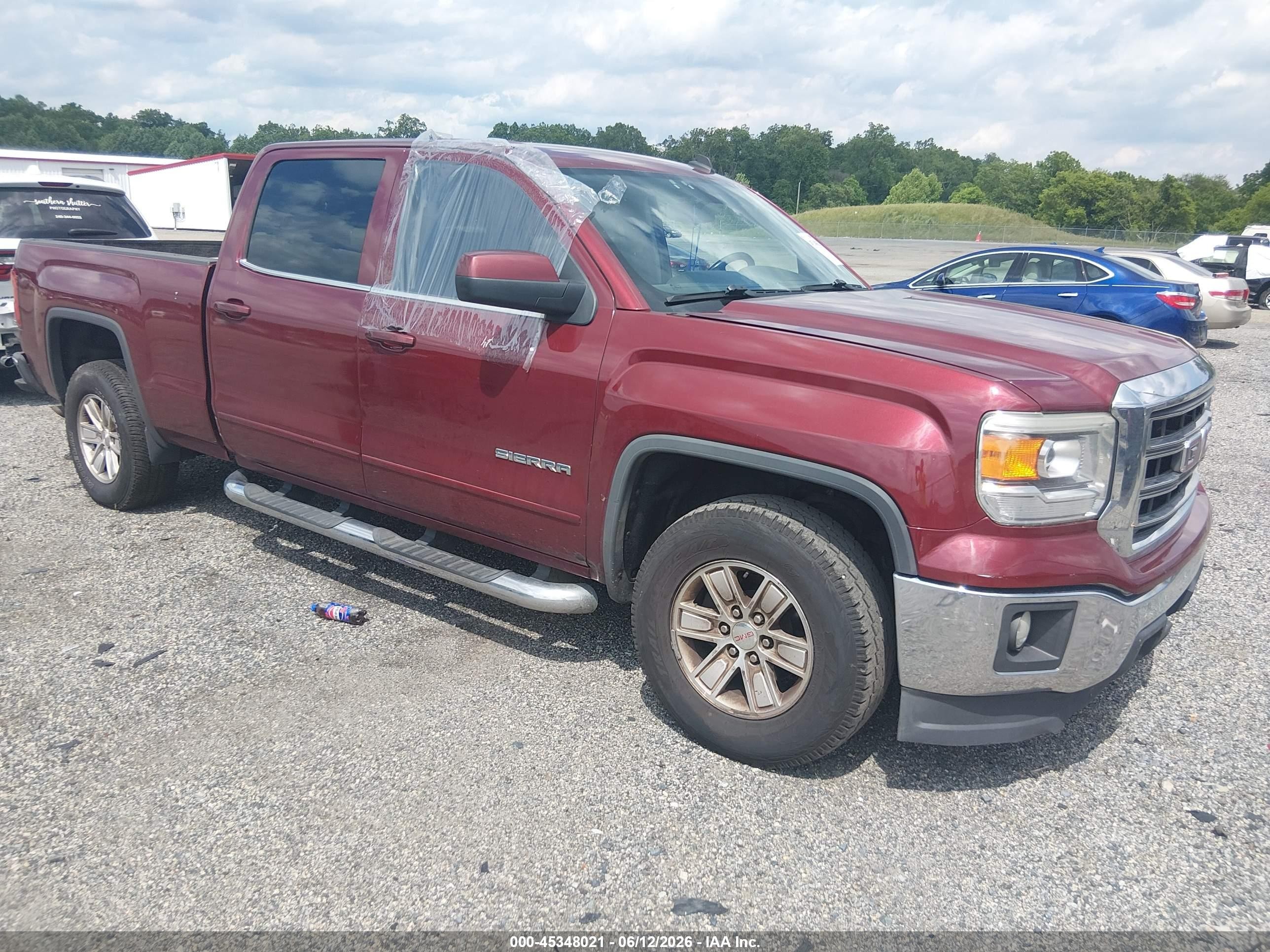 2014 Gmc Sierra 1500 Sle Red vin: 3GTP1UEH5EG209948