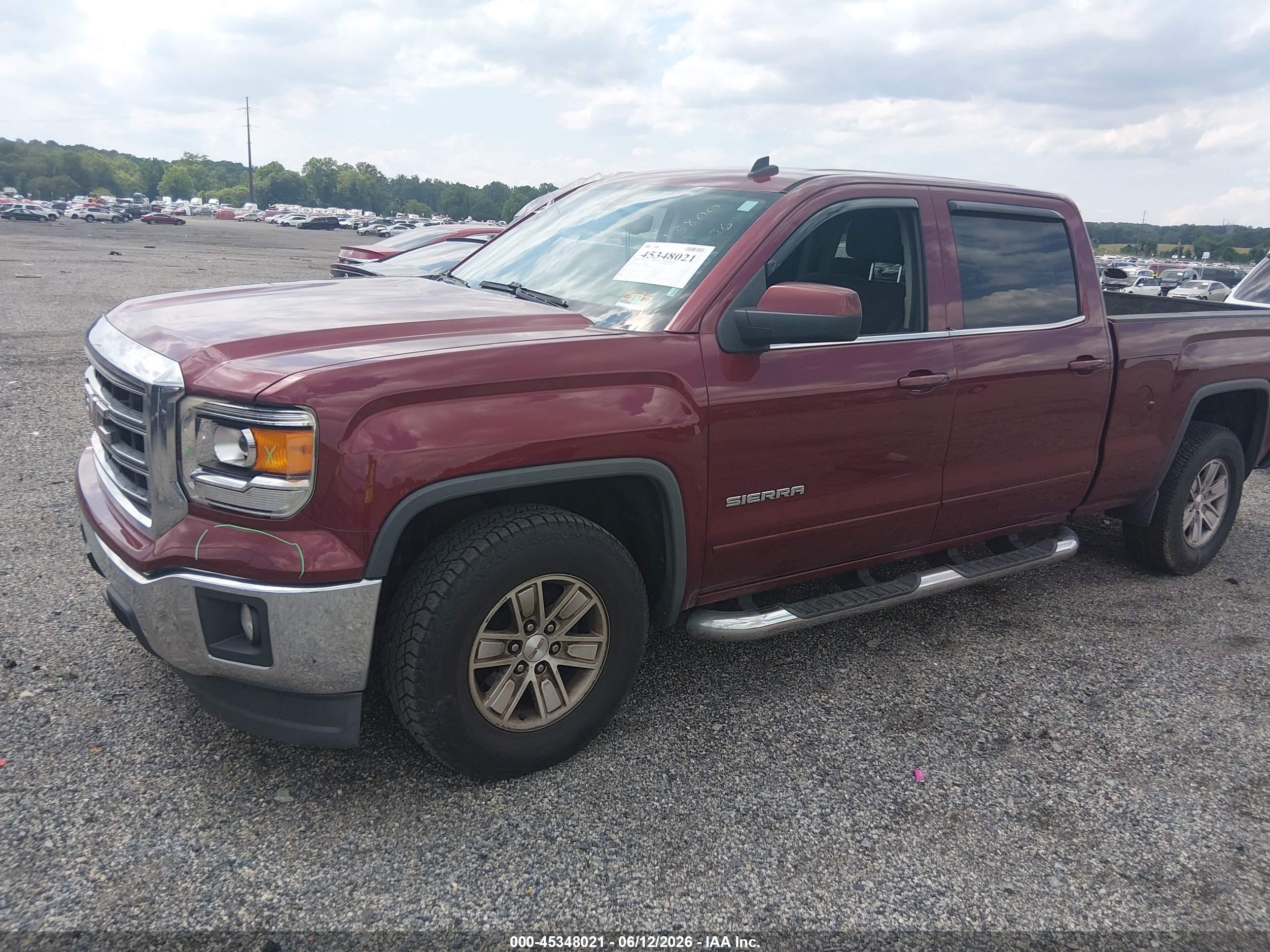 2014 Gmc Sierra 1500 Sle Red vin: 3GTP1UEH5EG209948