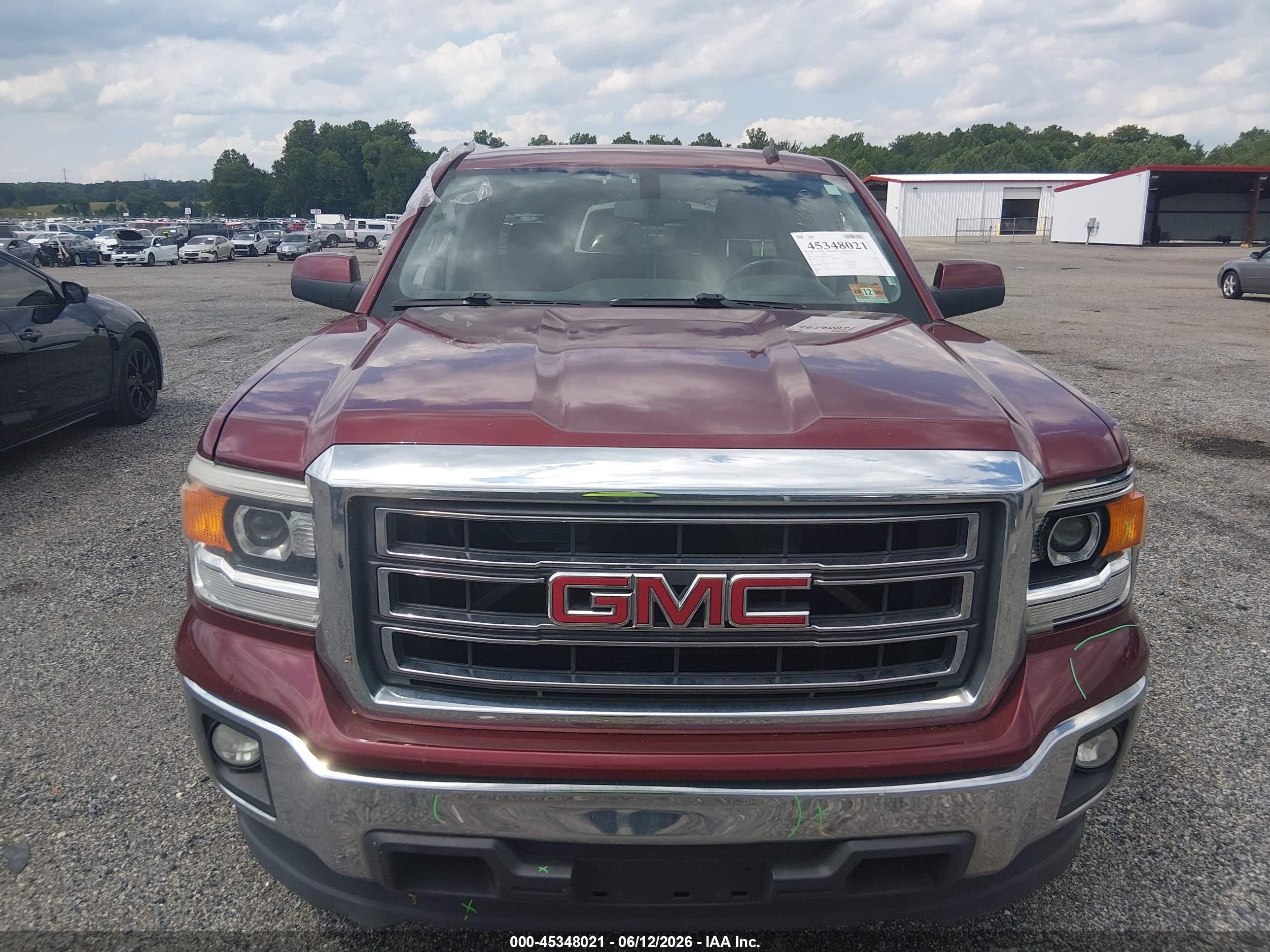 2014 Gmc Sierra 1500 Sle Red vin: 3GTP1UEH5EG209948