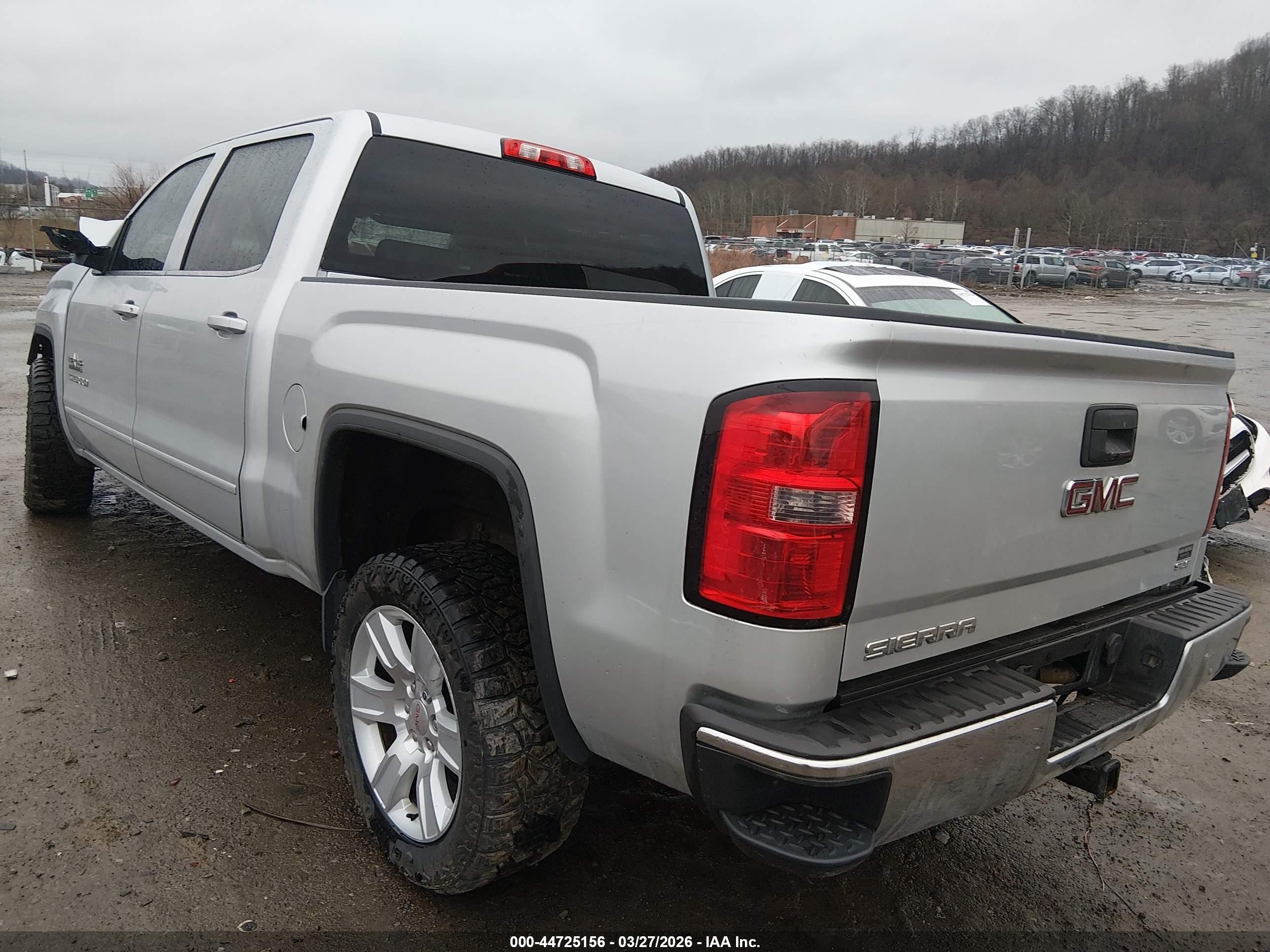 2014 Gmc Sierra 1500 Sle Silver vin: 3GTP1UEH5EG224188