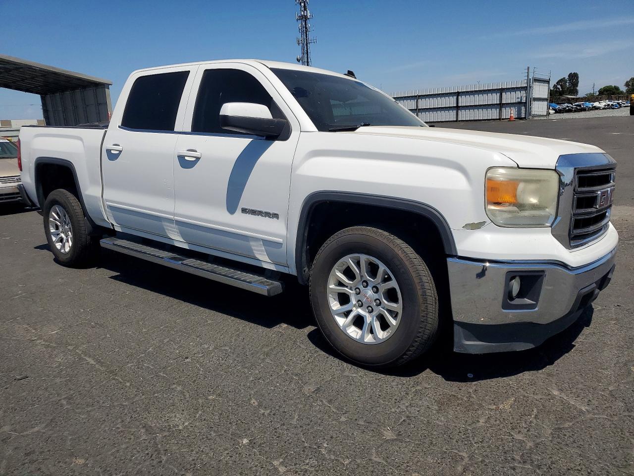 2014 Gmc Sierra C1500 Sle White vin: 3GTP1UEH5EG279336