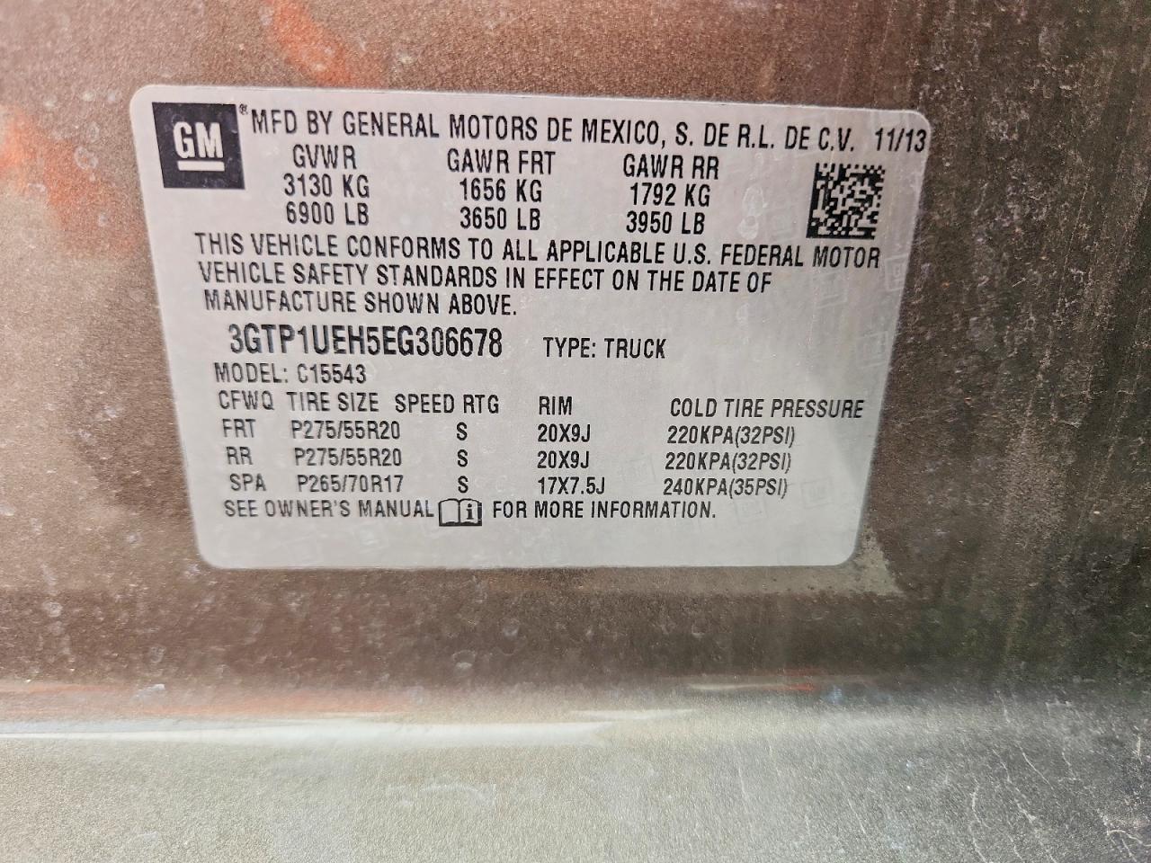 2014 Gmc Sierra C1500 Sle Brown vin: 3GTP1UEH5EG306678