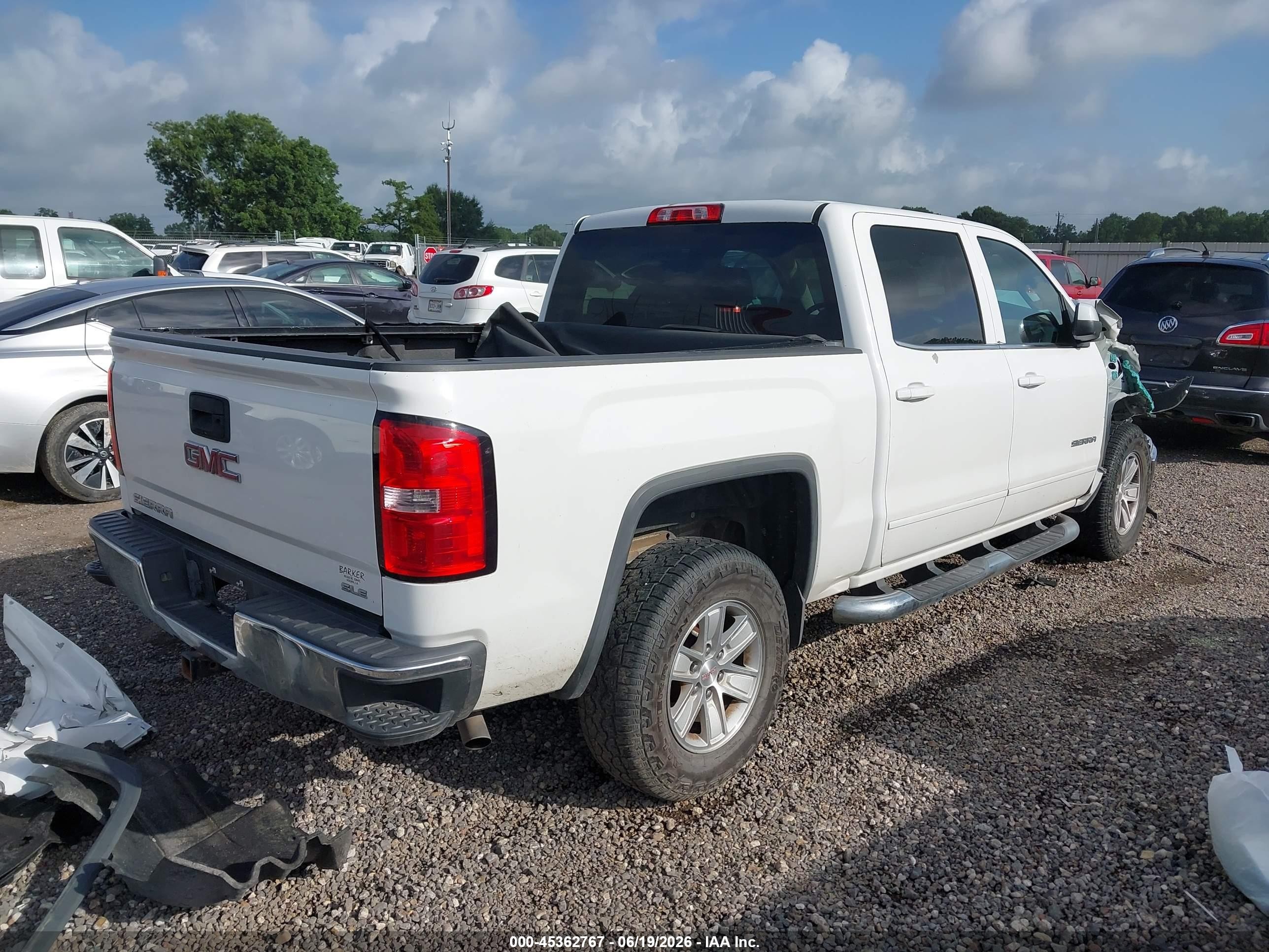 2014 Gmc Sierra 1500 Sle Белый vin: 3GTP1UEH8EG392780