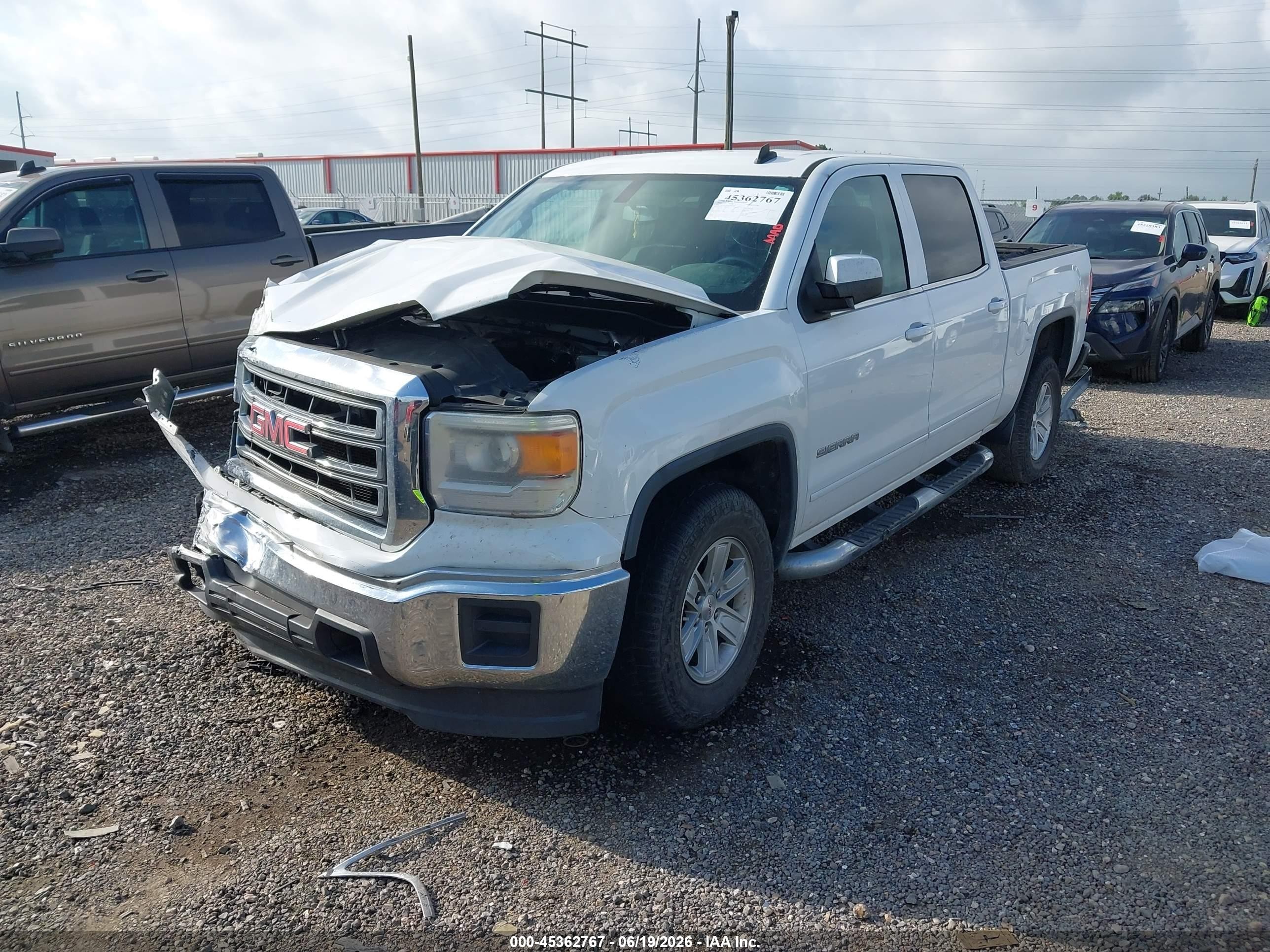 2014 Gmc Sierra 1500 Sle Белый vin: 3GTP1UEH8EG392780