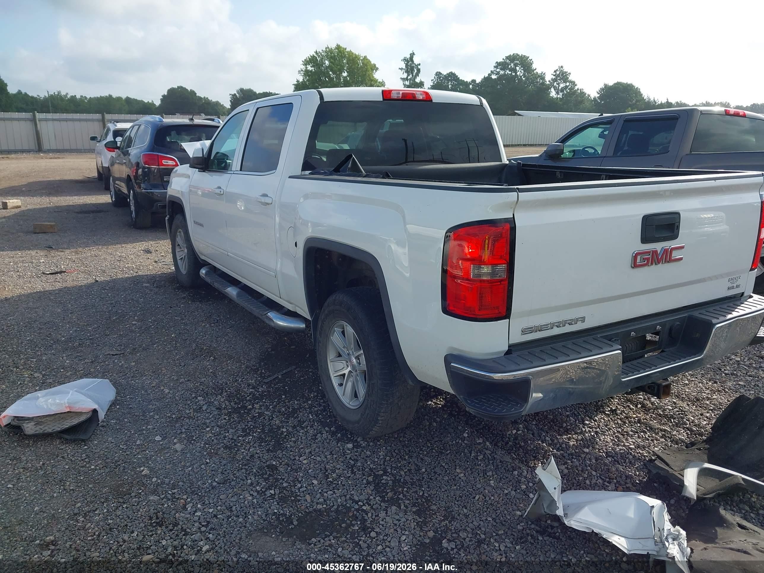 2014 Gmc Sierra 1500 Sle Белый vin: 3GTP1UEH8EG392780