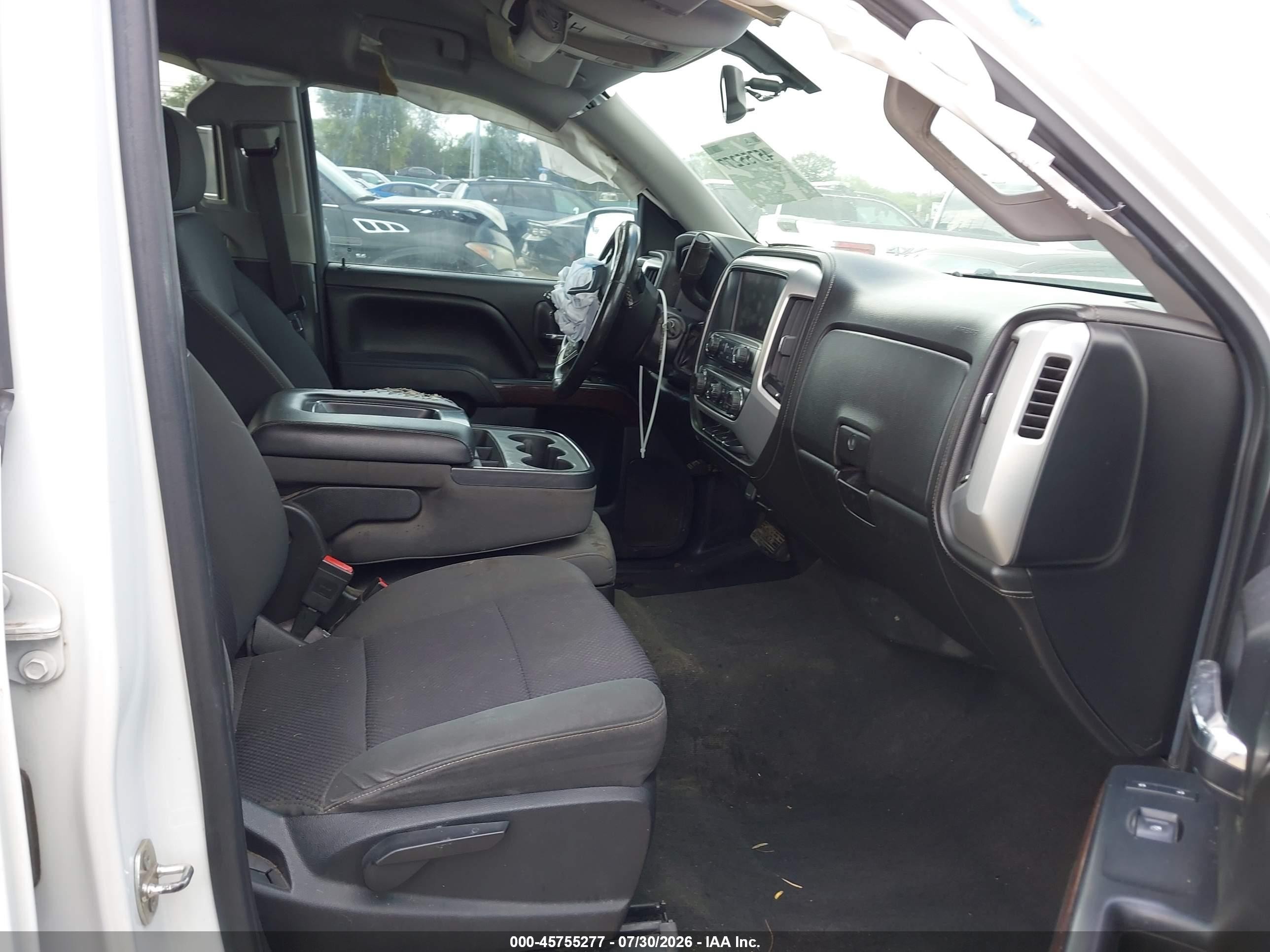 2015 Gmc Sierra 1500 Sle White vin: 3GTP1UEH9FG128730