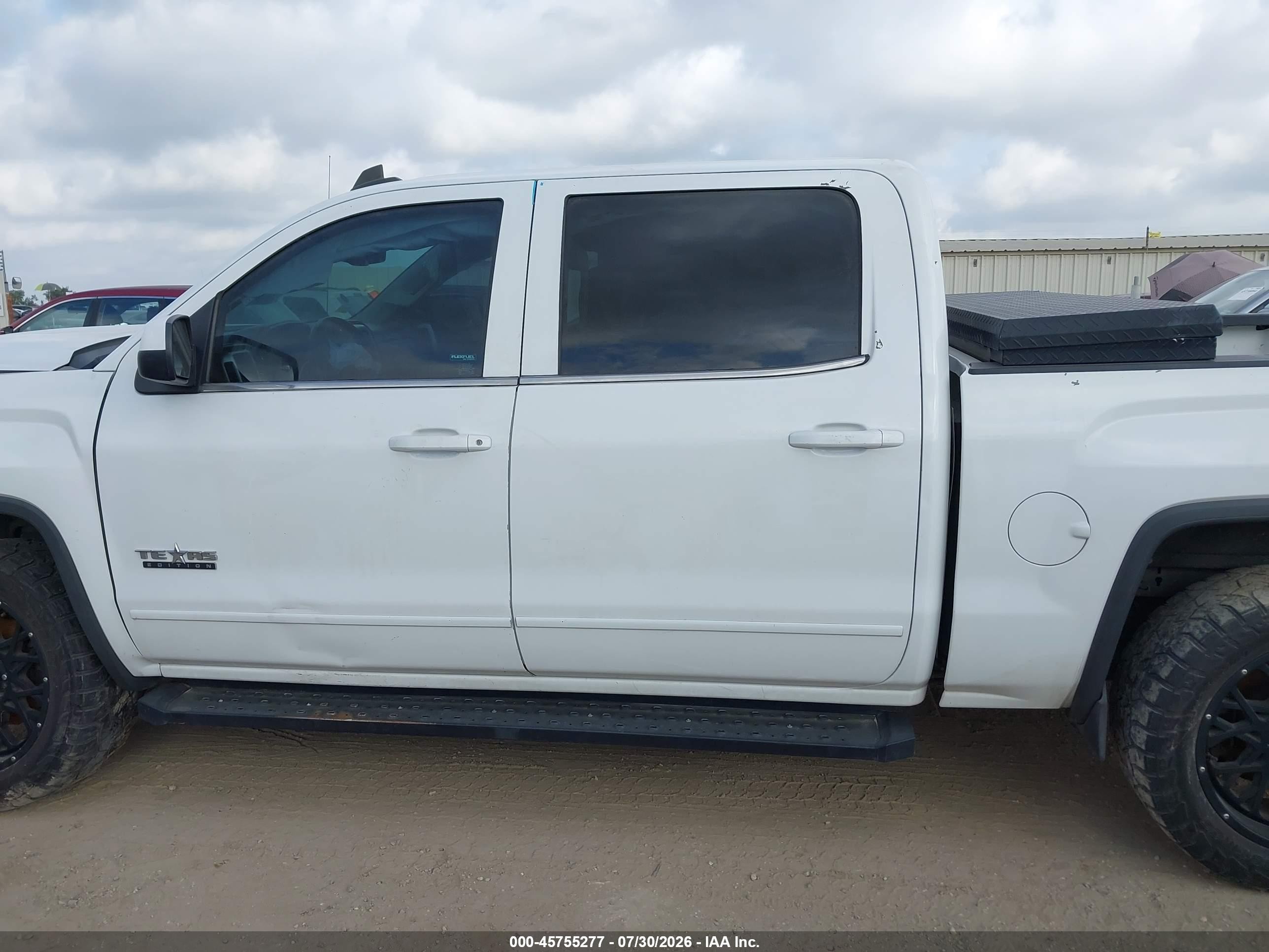 2015 Gmc Sierra 1500 Sle White vin: 3GTP1UEH9FG128730
