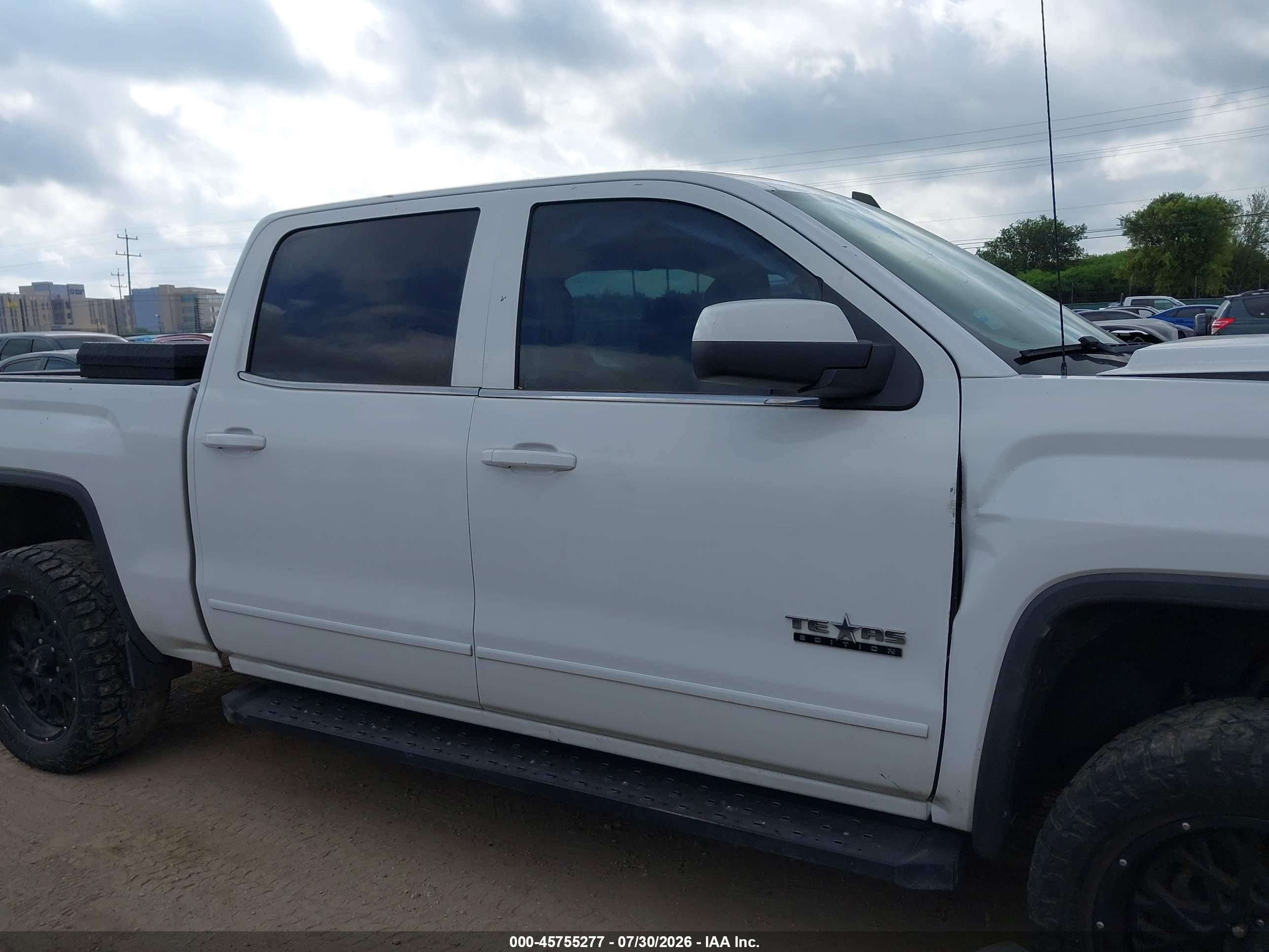 2015 Gmc Sierra 1500 Sle White vin: 3GTP1UEH9FG128730
