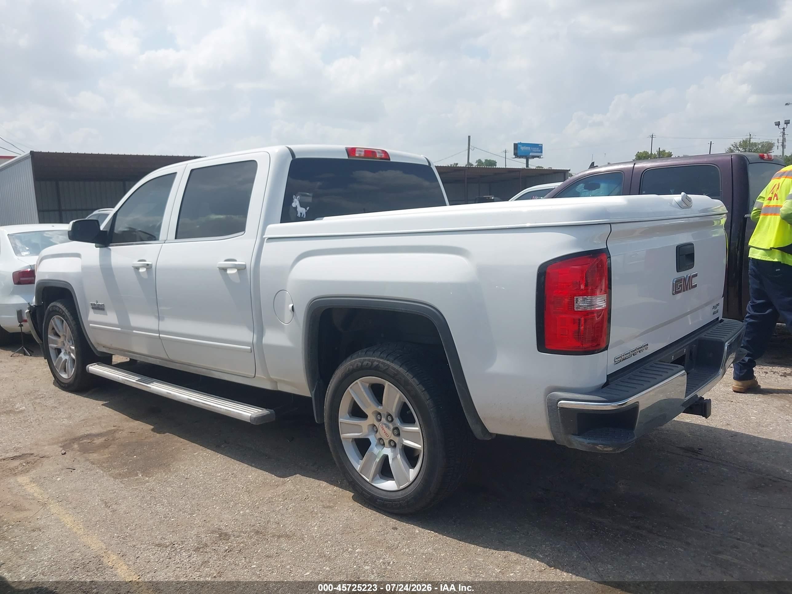 2014 Gmc Sierra 1500 Sle White vin: 3GTP1UEHXEG259759