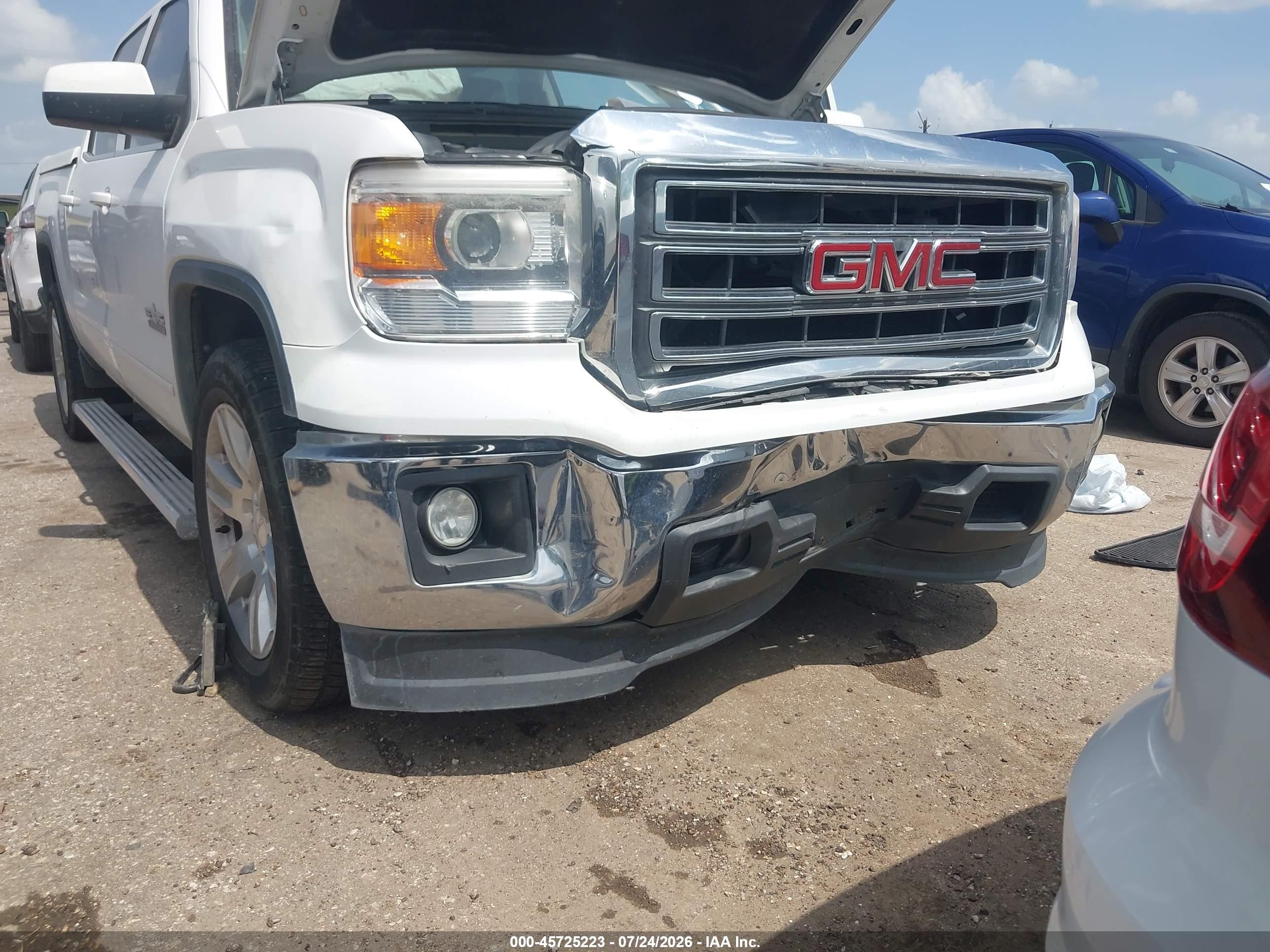 2014 Gmc Sierra 1500 Sle White vin: 3GTP1UEHXEG259759