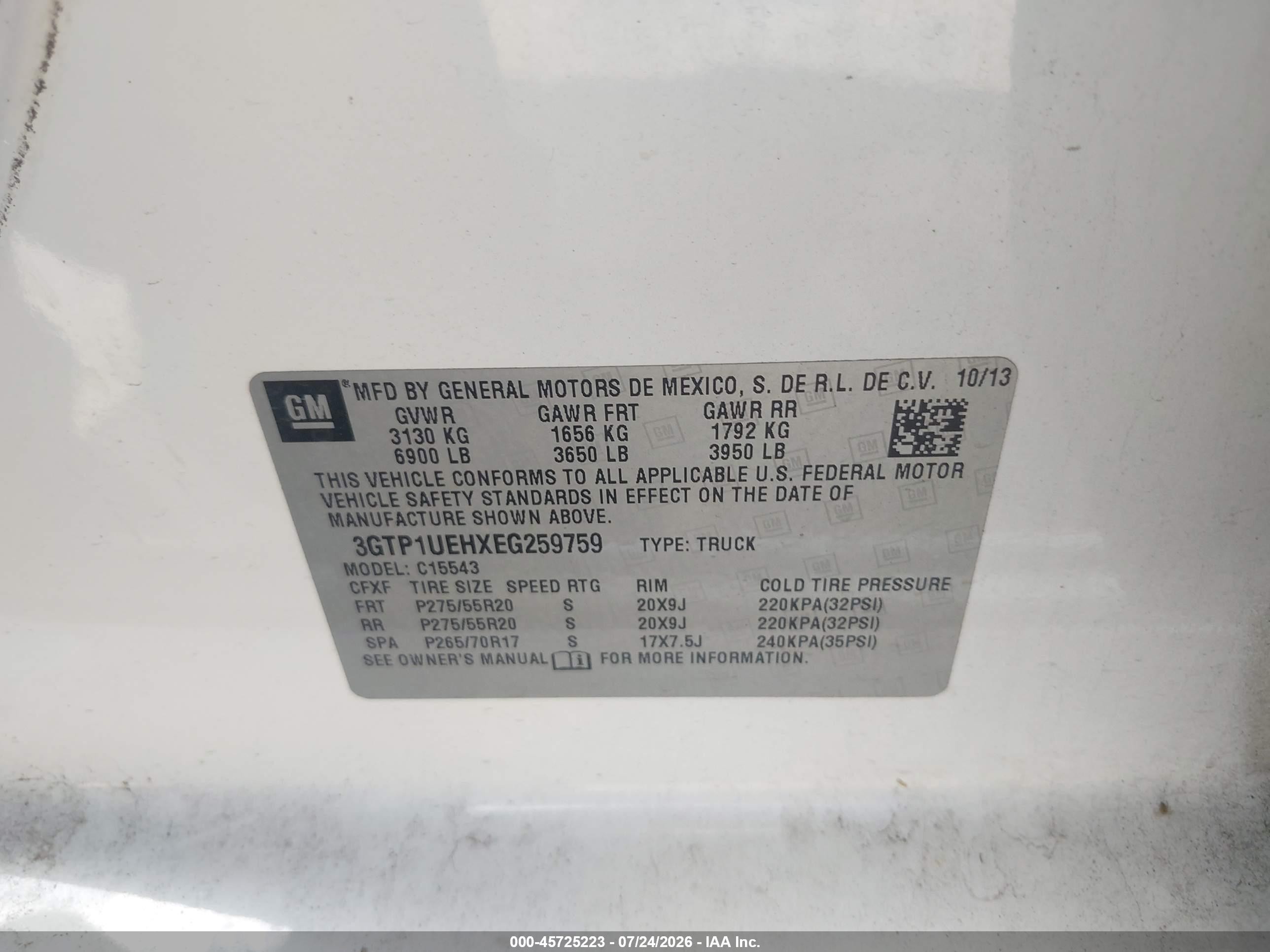 2014 Gmc Sierra 1500 Sle White vin: 3GTP1UEHXEG259759