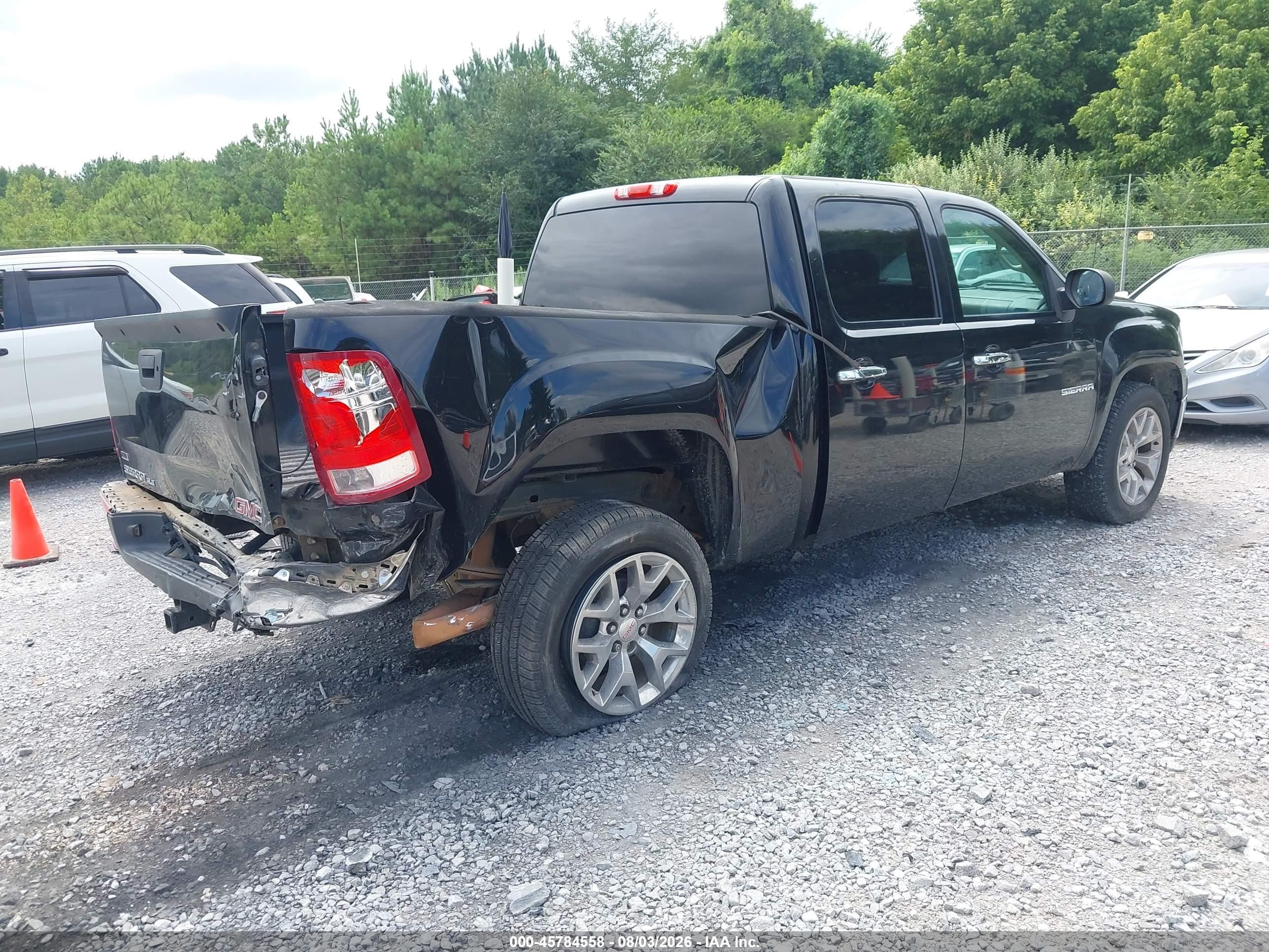 2011 Gmc Sierra 1500 Sle Black vin: 3GTP1VE00BG340538