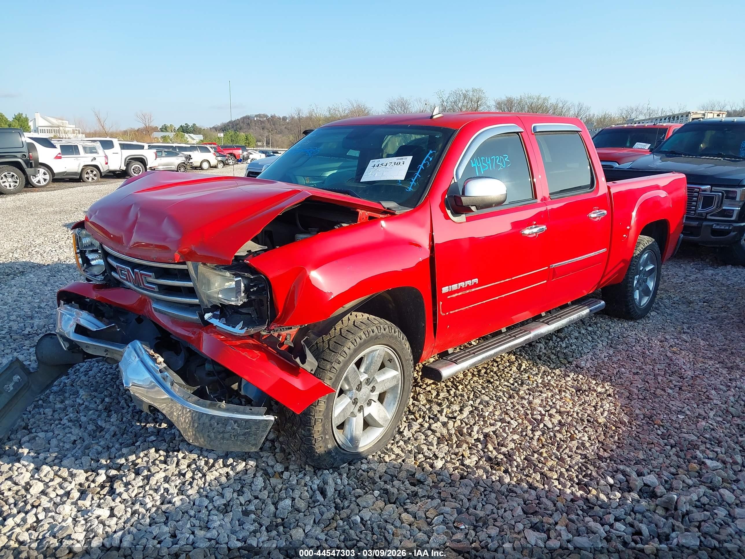 2013 Gmc Sierra 1500 Sle Red vin: 3GTP1VE00DG319160