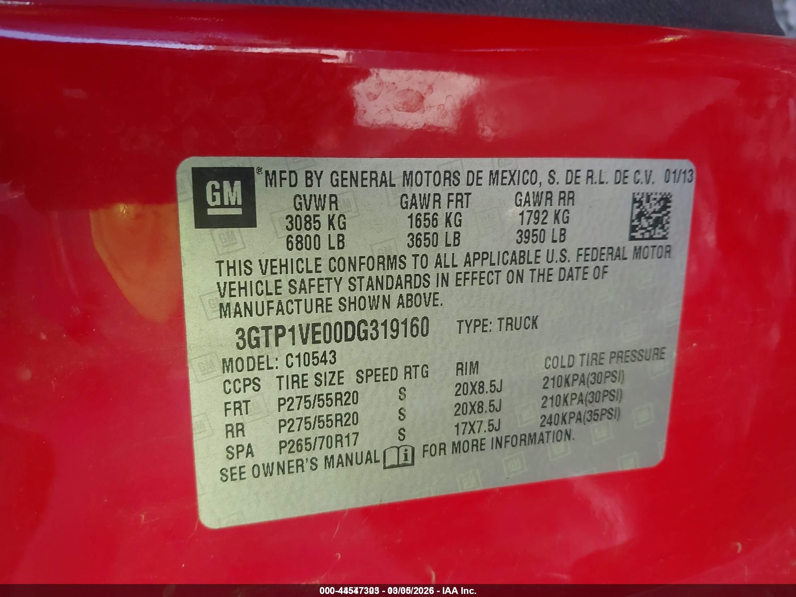 2013 Gmc Sierra 1500 Sle Red vin: 3GTP1VE00DG319160