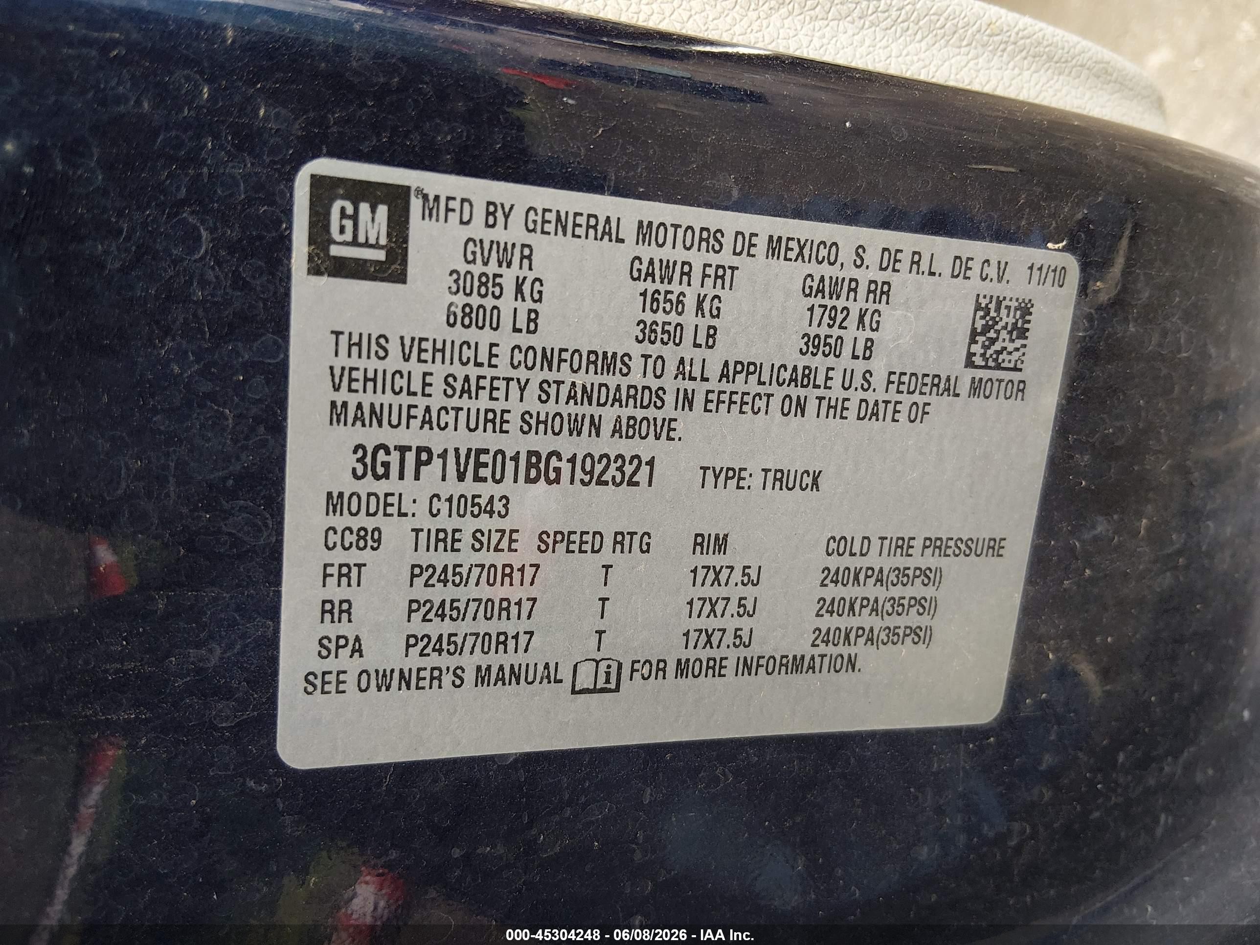 2011 Gmc Sierra 1500 Sle Blue vin: 3GTP1VE01BG192321