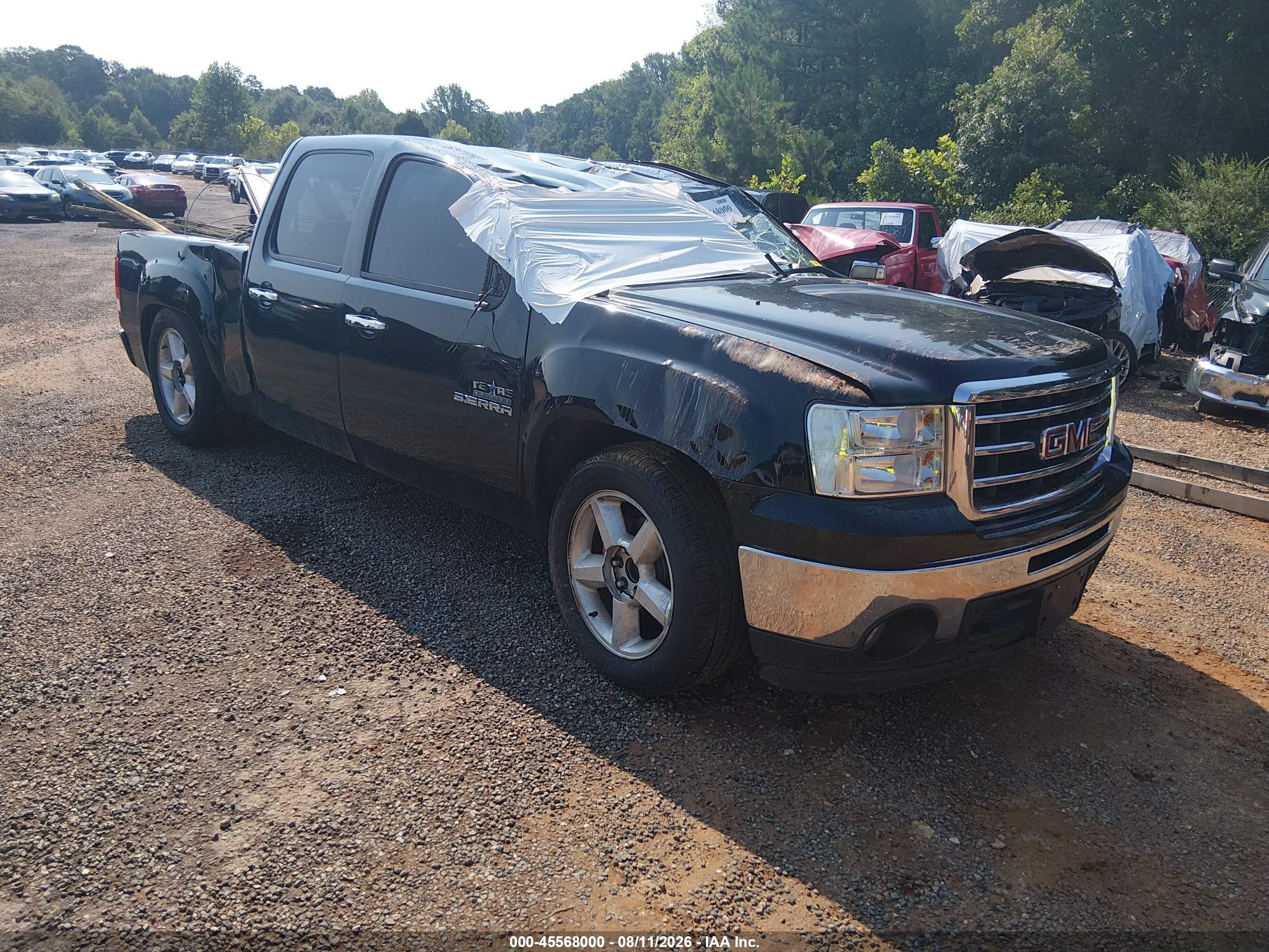 2012 Gmc Sierra 1500 Sle Black vin: 3GTP1VE01CG156999