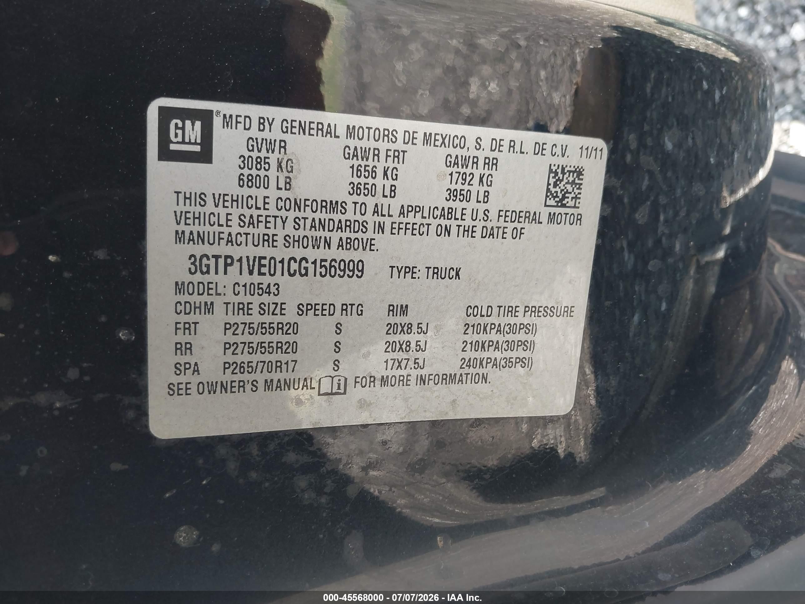2012 Gmc Sierra 1500 Sle Black vin: 3GTP1VE01CG156999
