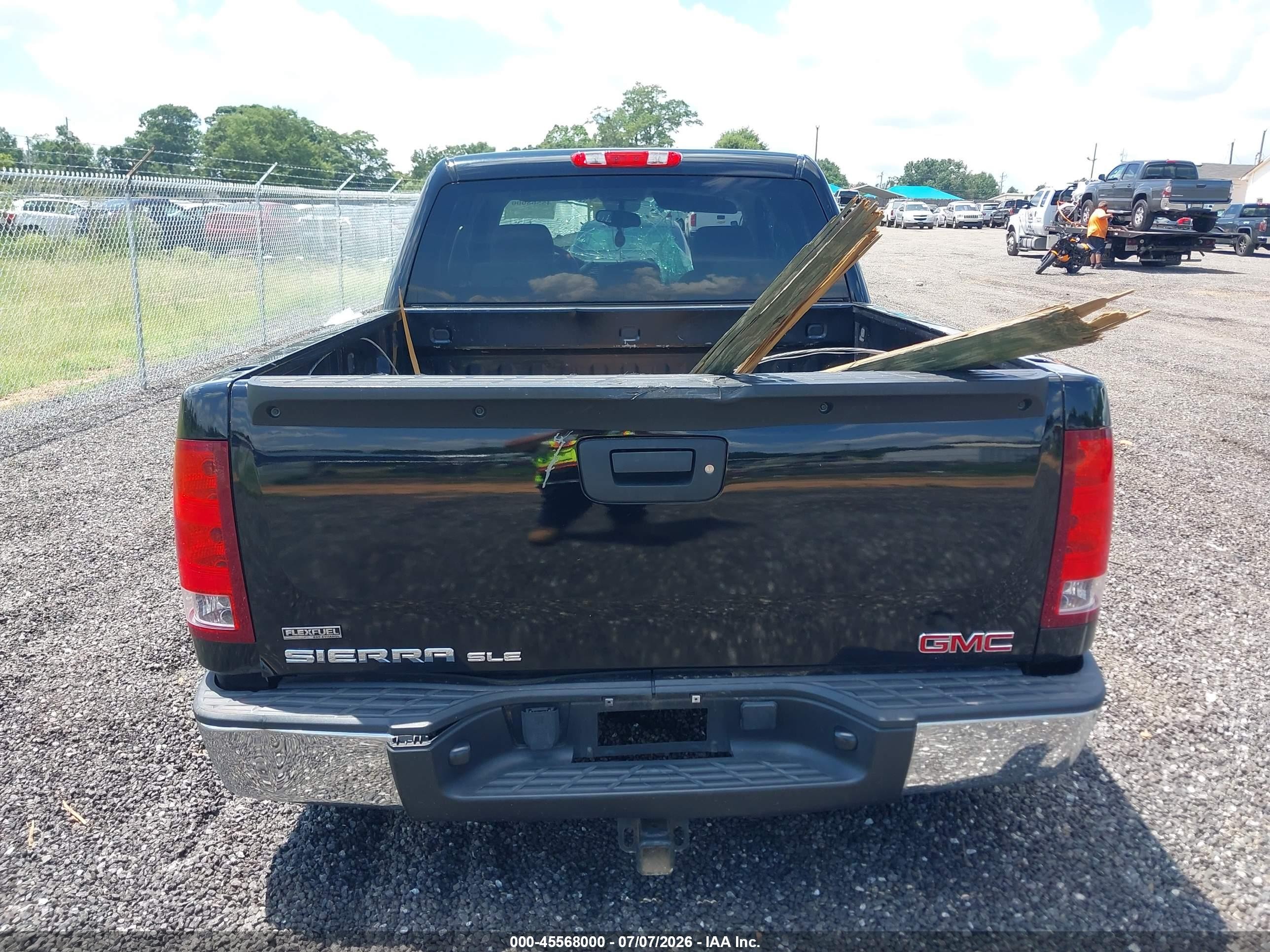 2012 Gmc Sierra 1500 Sle Black vin: 3GTP1VE01CG156999