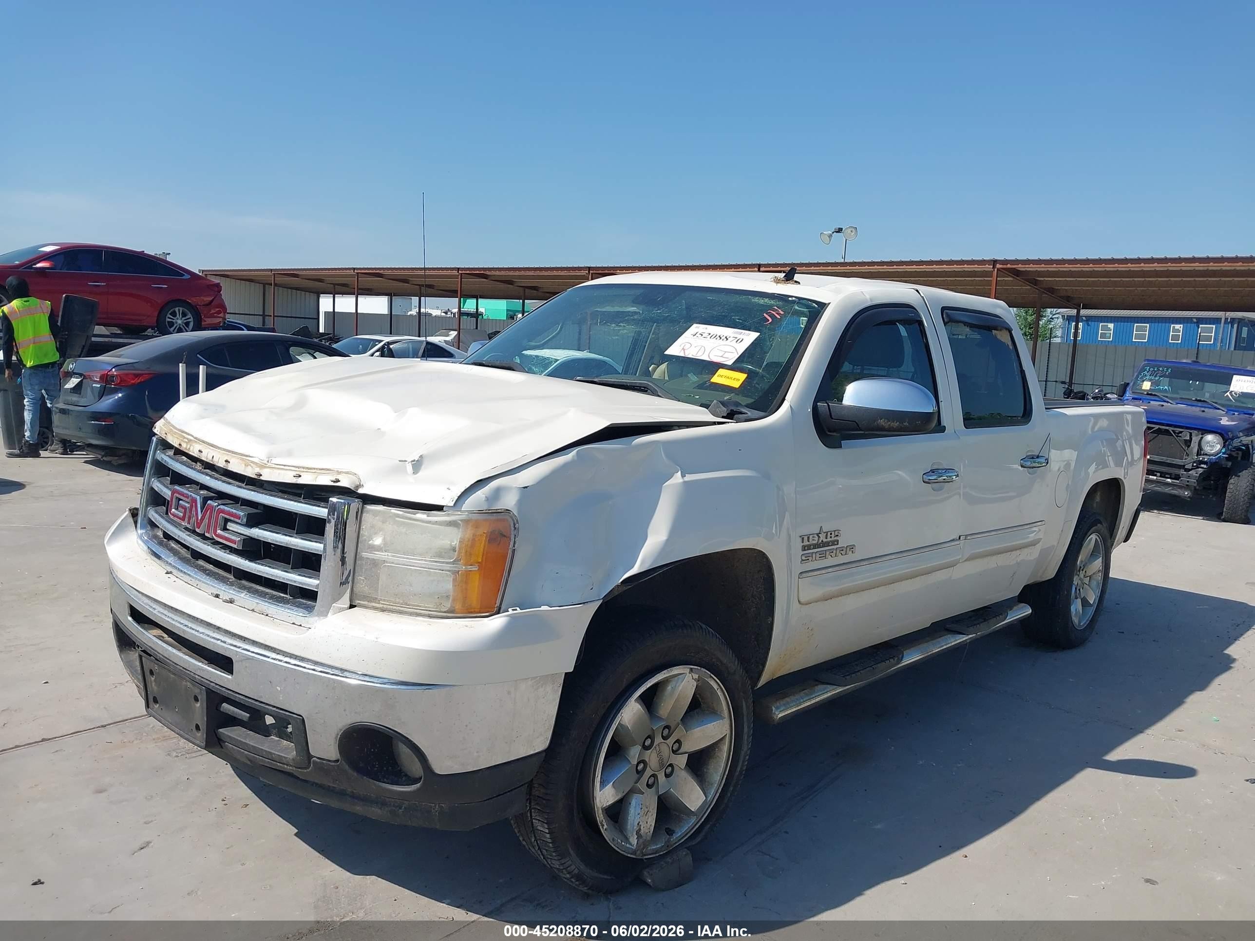 2012 Gmc Sierra 1500 Sle Белый vin: 3GTP1VE01CG200693