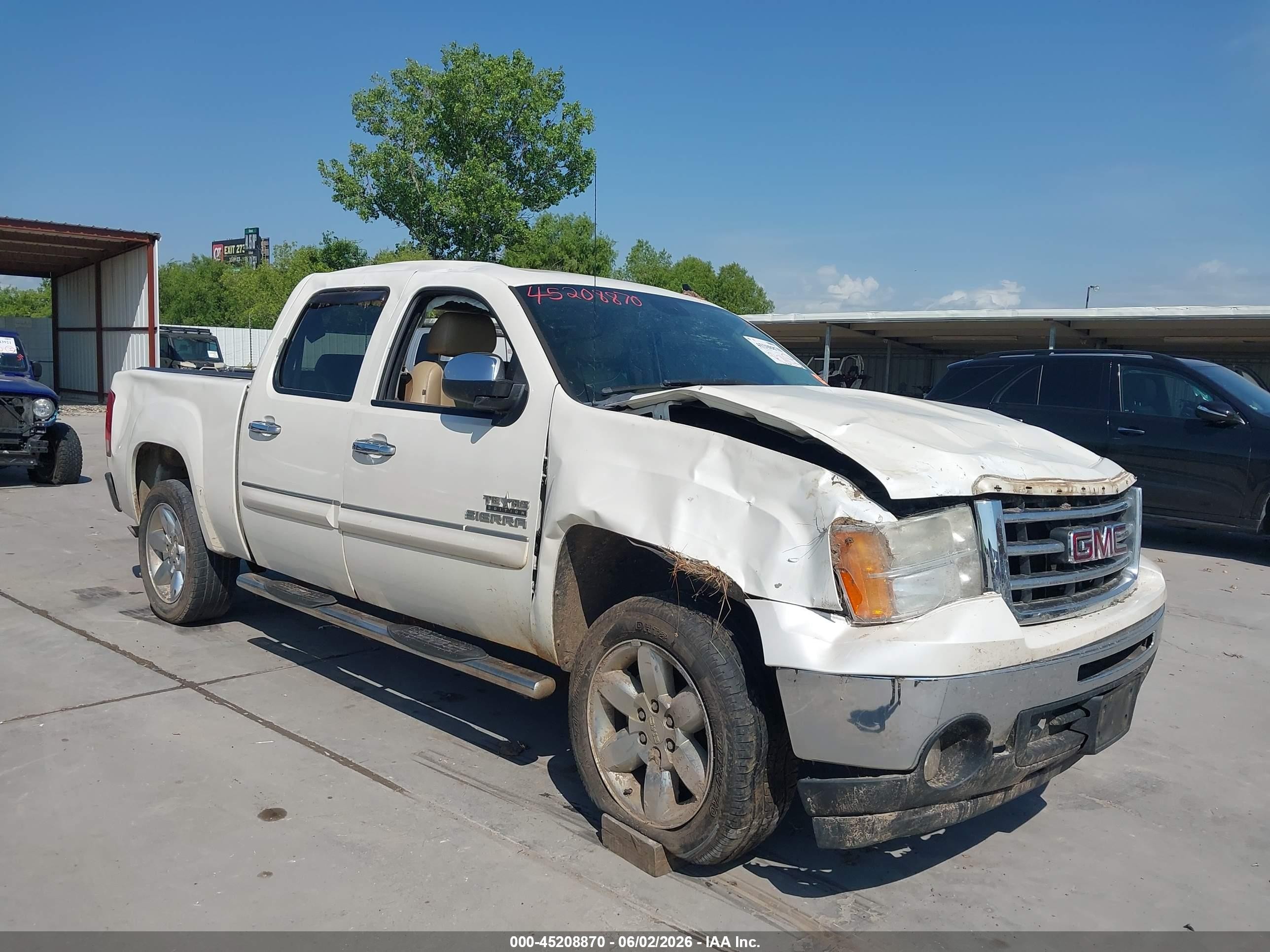 2012 Gmc Sierra 1500 Sle Белый vin: 3GTP1VE01CG200693