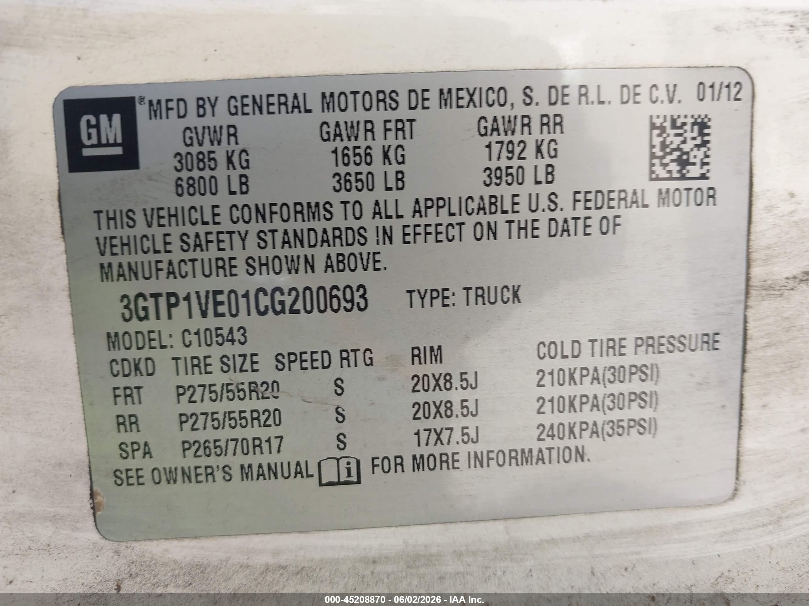 2012 Gmc Sierra 1500 Sle Белый vin: 3GTP1VE01CG200693