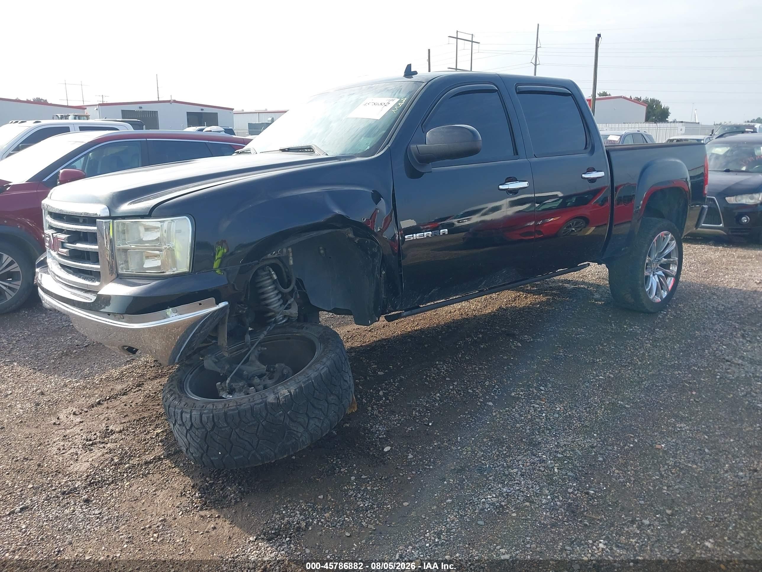 2012 Gmc Sierra 1500 Sle Black vin: 3GTP1VE01CG225304