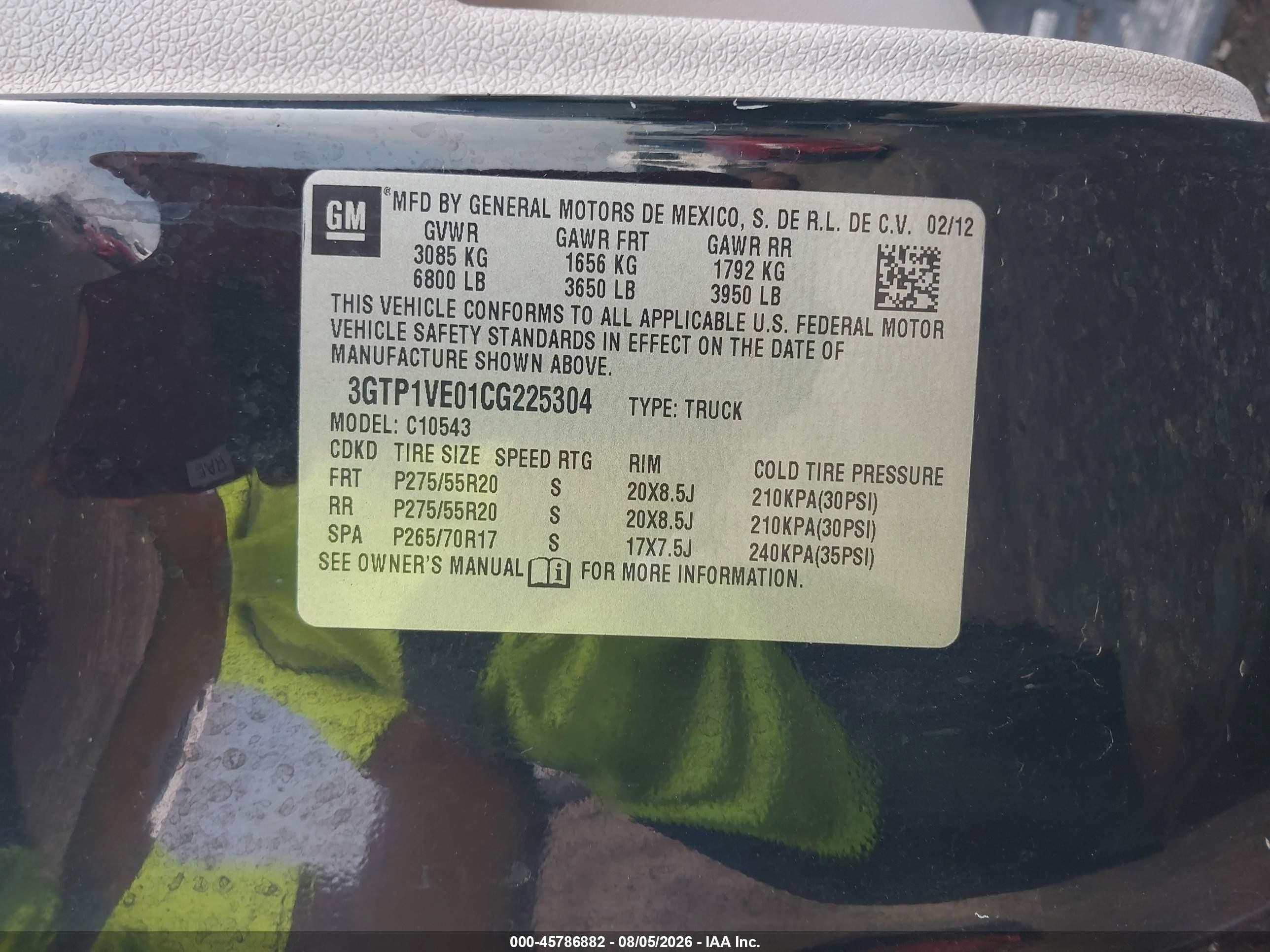 2012 Gmc Sierra 1500 Sle Black vin: 3GTP1VE01CG225304