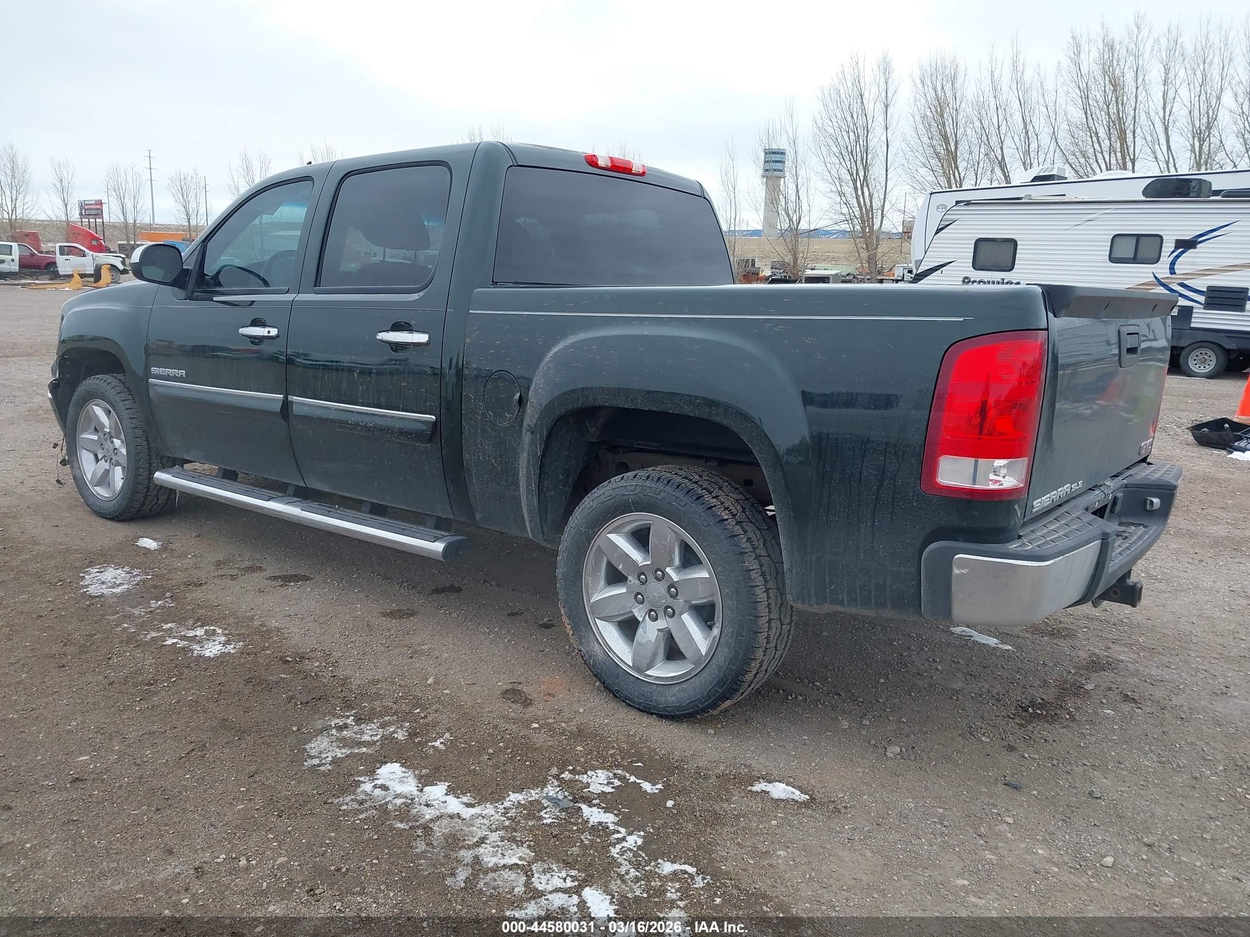 2013 Gmc Sierra 1500 Sle Зеленый vin: 3GTP1VE01DG208925