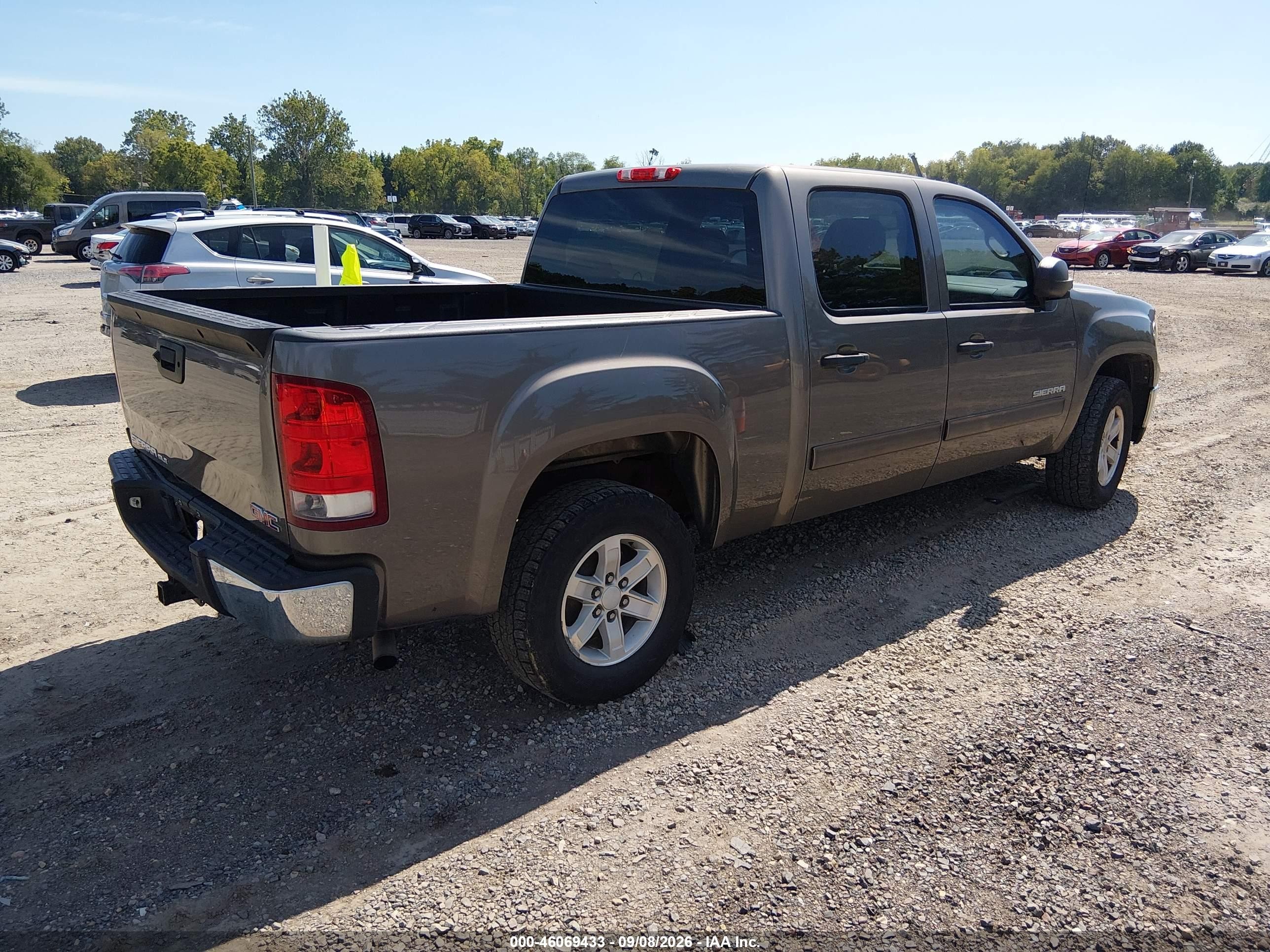 2013 Gmc Sierra 1500 Sle Gray vin: 3GTP1VE01DG262435