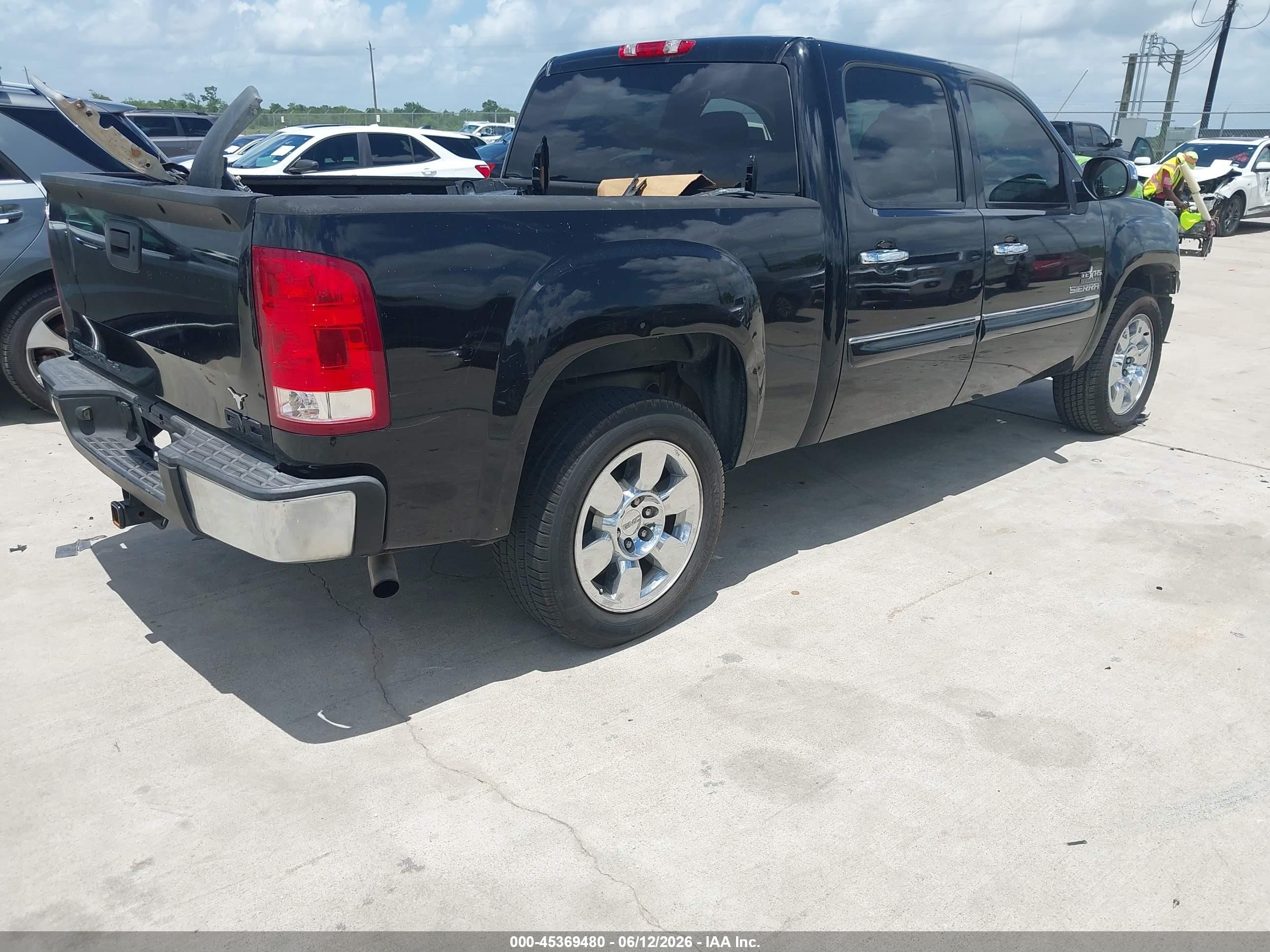 2011 Gmc Sierra 1500 Sle Black vin: 3GTP1VE02BG240862